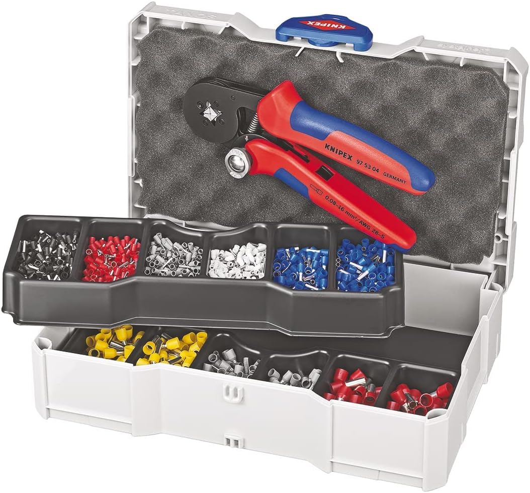 Knipex Crimpzange avec Crimp-Sortiment pour Aderendhülsen 97 90 09