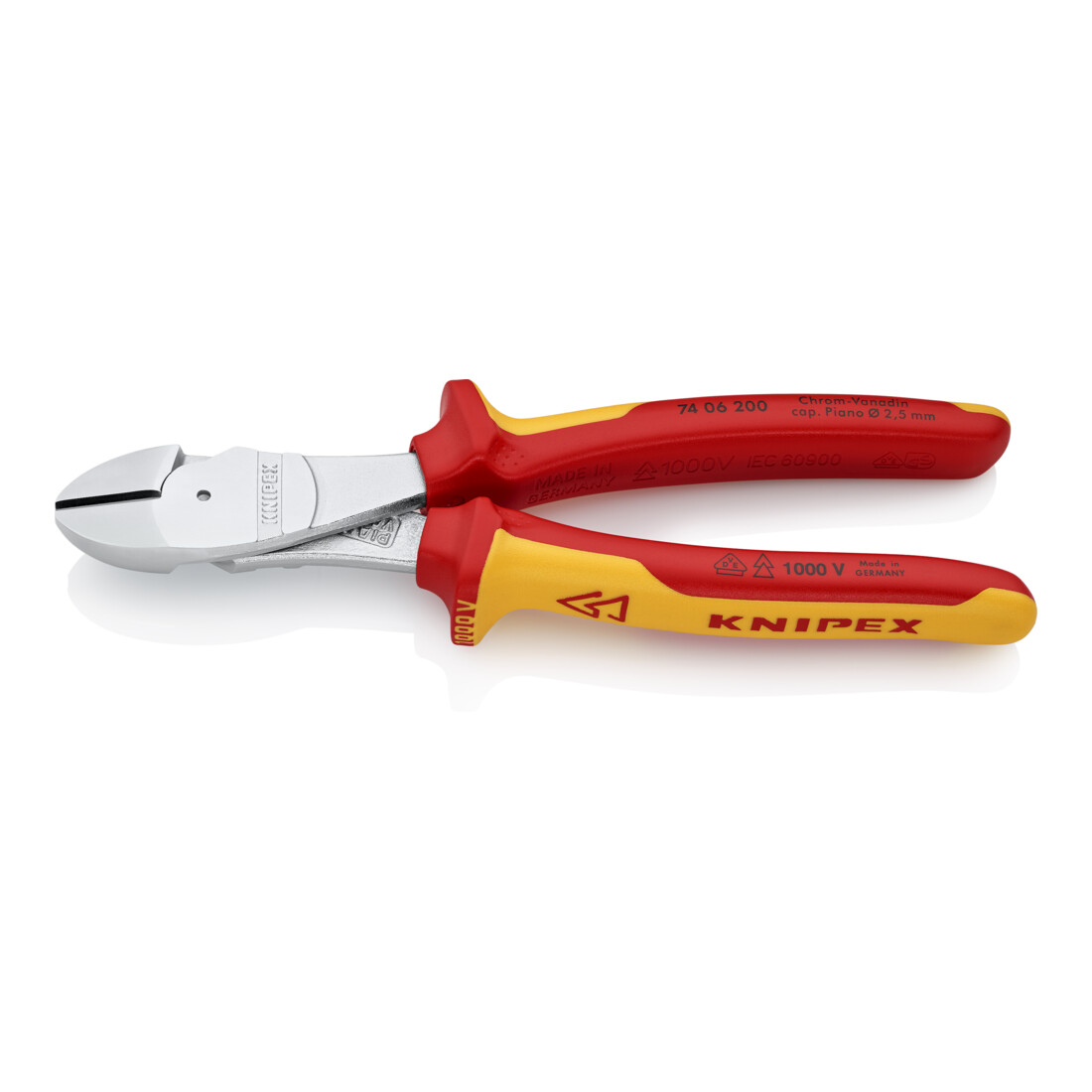 Knipex Kraft-Seitenschneider 74 06 200 VDE