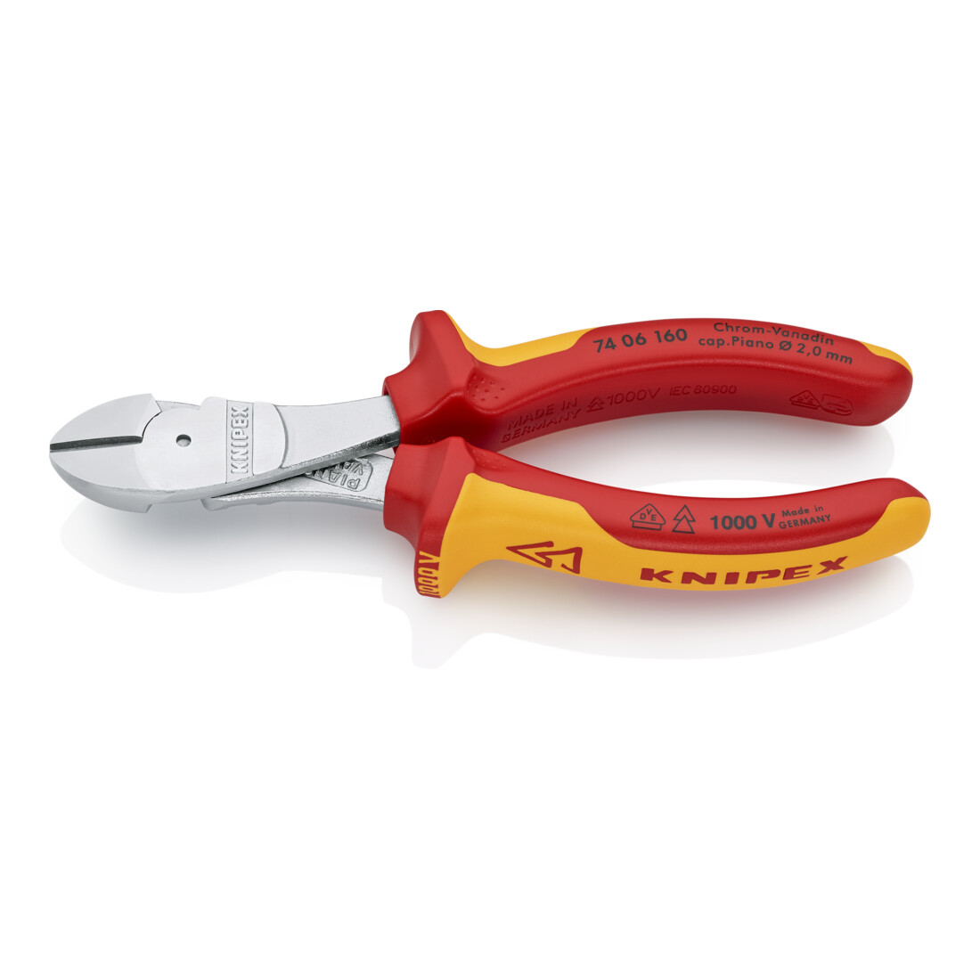 Knipex Pinces coupantes de côté à forte démultiplication
