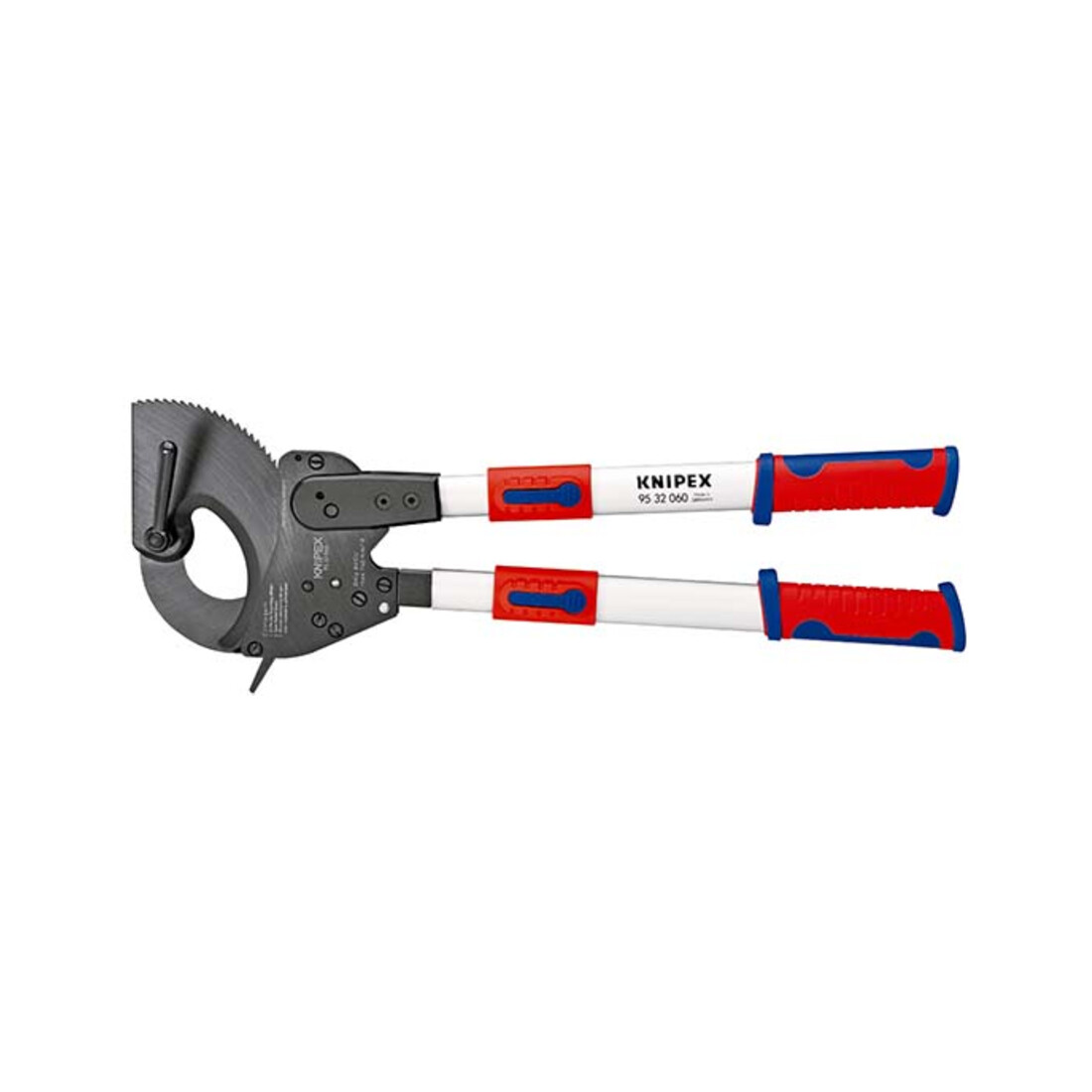 Knipex Coupe-câbles, à cliquet, avec bras télescopiques