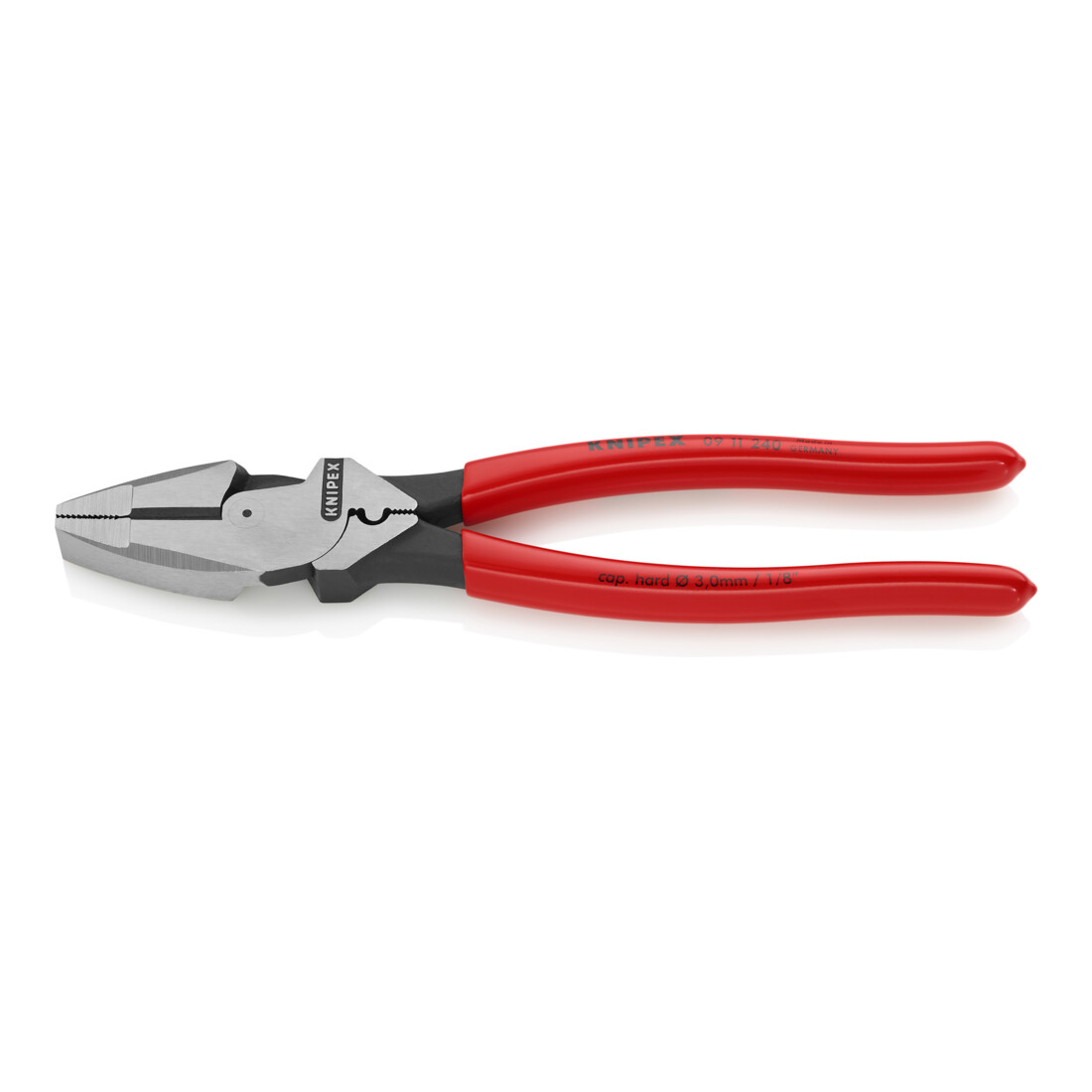 Knipex KNIPEX 09 11 11 240 Clé à câble ''Pince de monteur de lignes'' Modèle américain noir atramentisé 240 mm