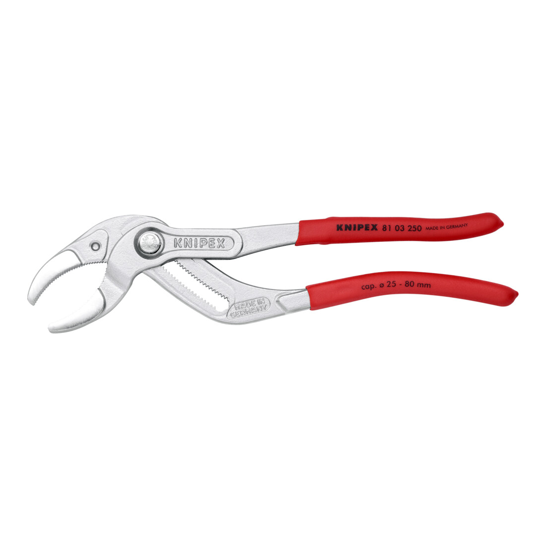 Knipex Pinces pour siphons et connecteurs, pour siphons, tubes en plastique et connecteurs
