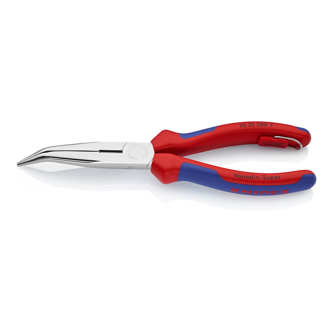 Knipex Pinces à becs demi-ronds avec tranchant, (pinces bec de cigogne)