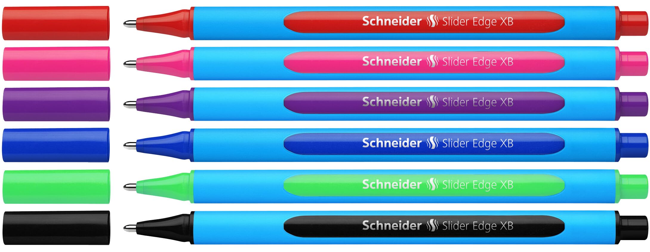 Schneider Kugelschreiber Slider Edge XB 6er Etui sortiert