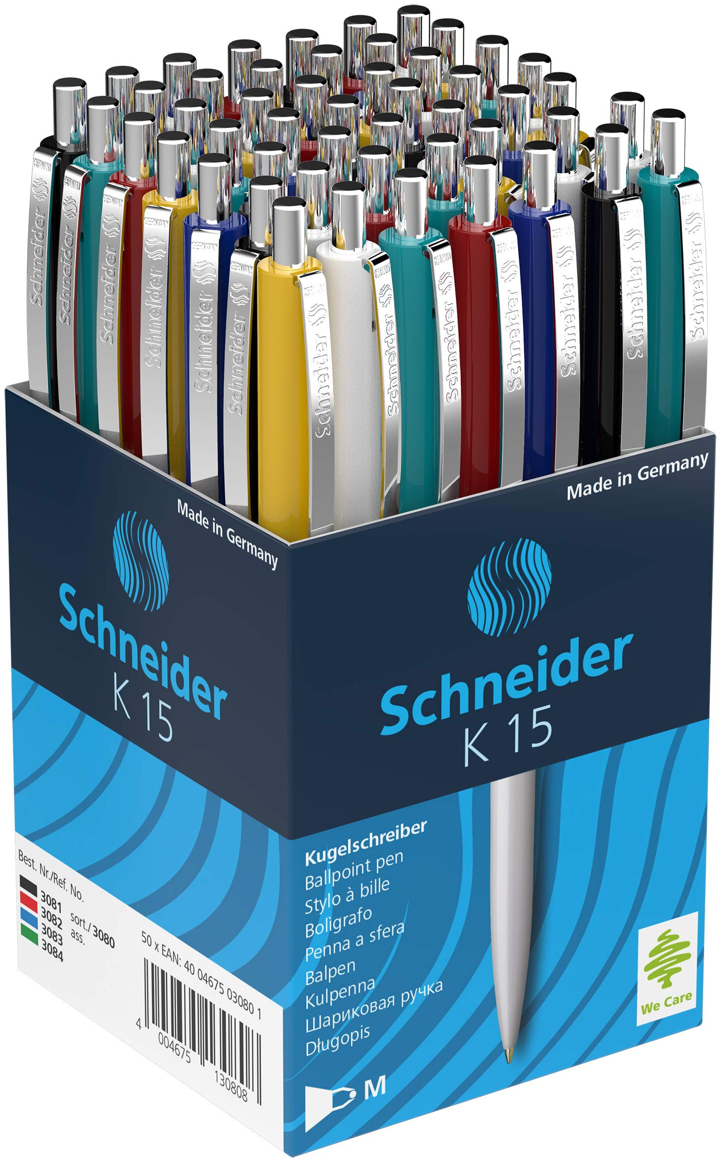 Schneider Kugelschreiber K 15 sortiert Mine blau 50 Stk.