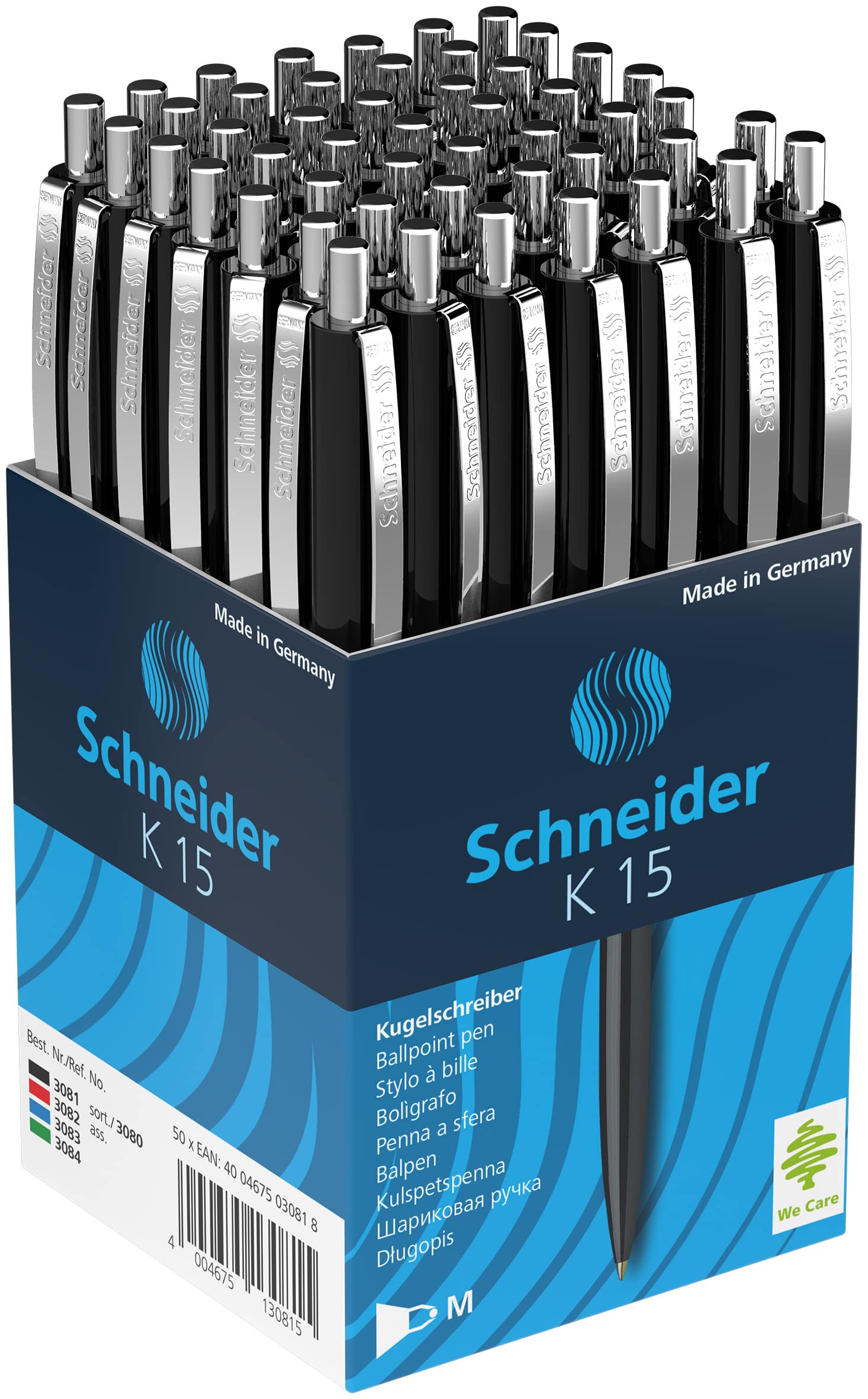 Schneider Kugelschreiber K 15 schwarz Schreibfarbe 50 Stk.