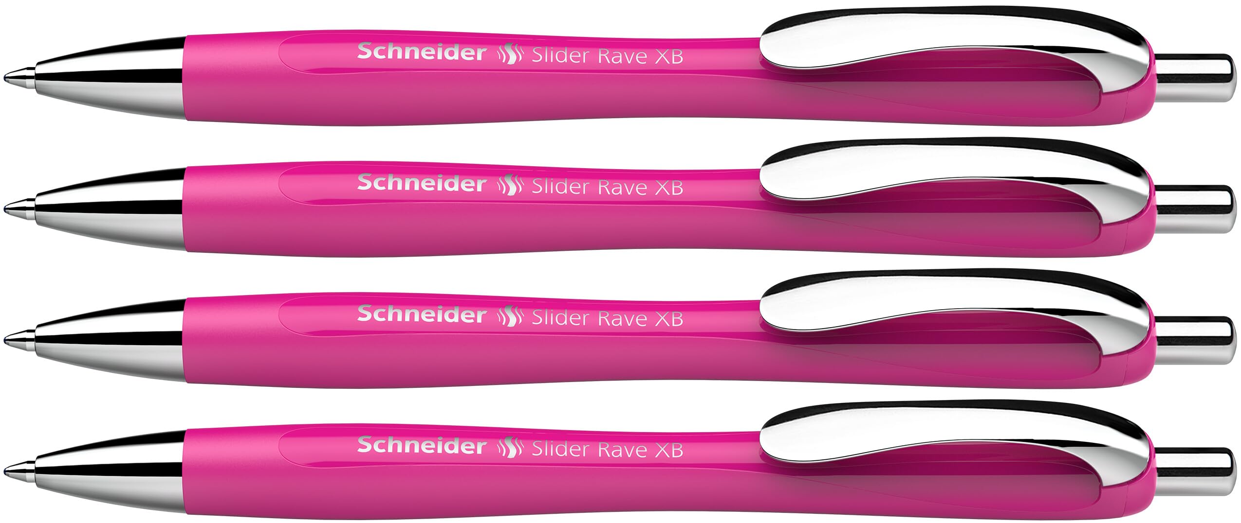 Schneider Kugelschreiber Slider Rave XB power pink Box 4Stk