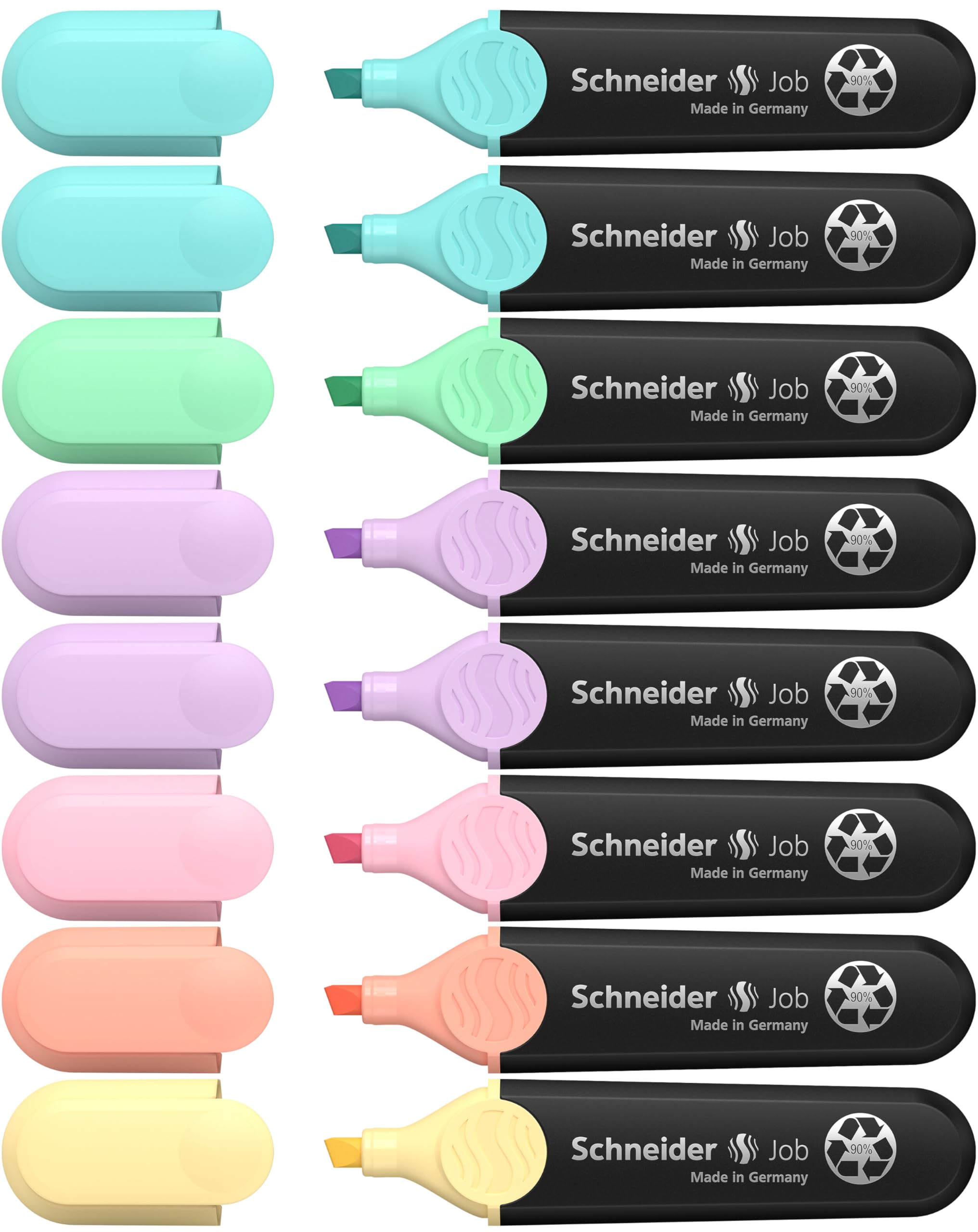Schneider Textmarker Job Aktion 6+2 Karton-Etui 8 Stück