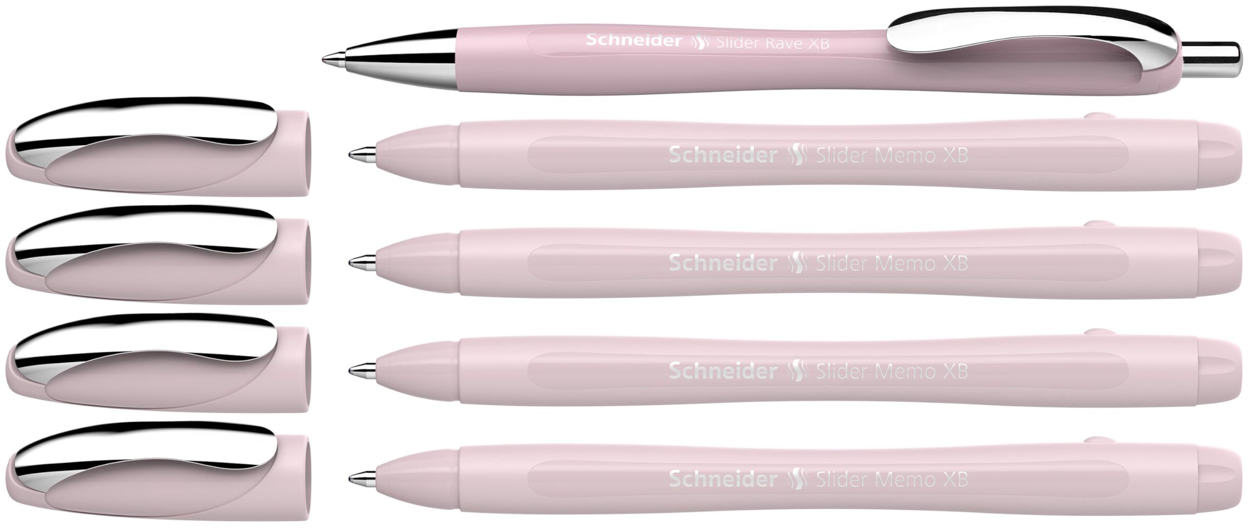 Schneider Kugelschreiber Memo + 1x Rave pearl Etui 4x