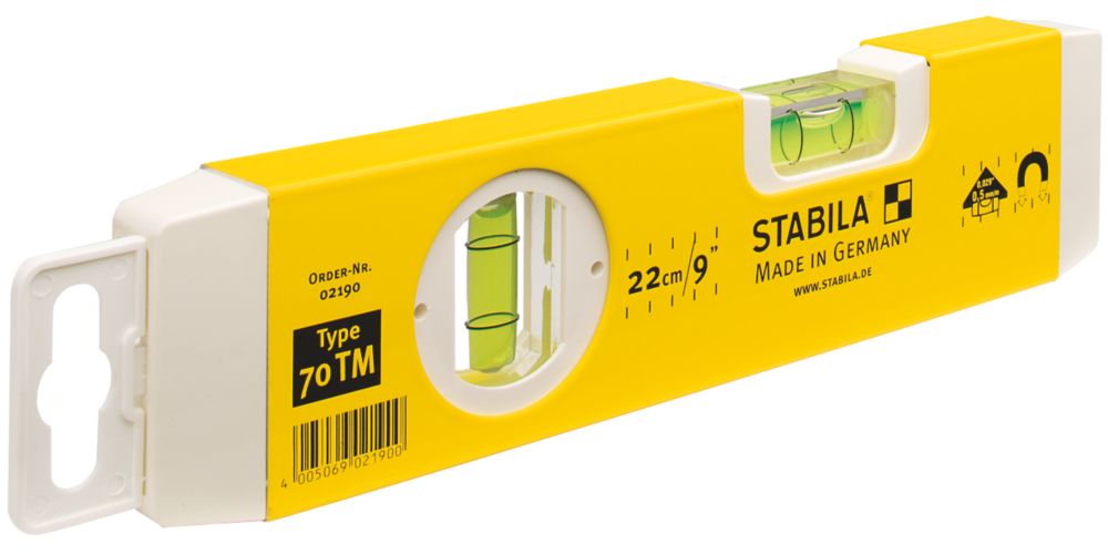Staliba Niveau à bulle Torpedo magnétique 70TM 220 mm