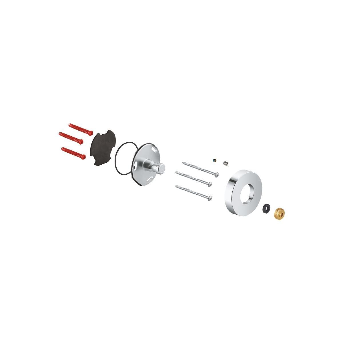 Grohe GROHE 48279000 Support Barre de douche , argent