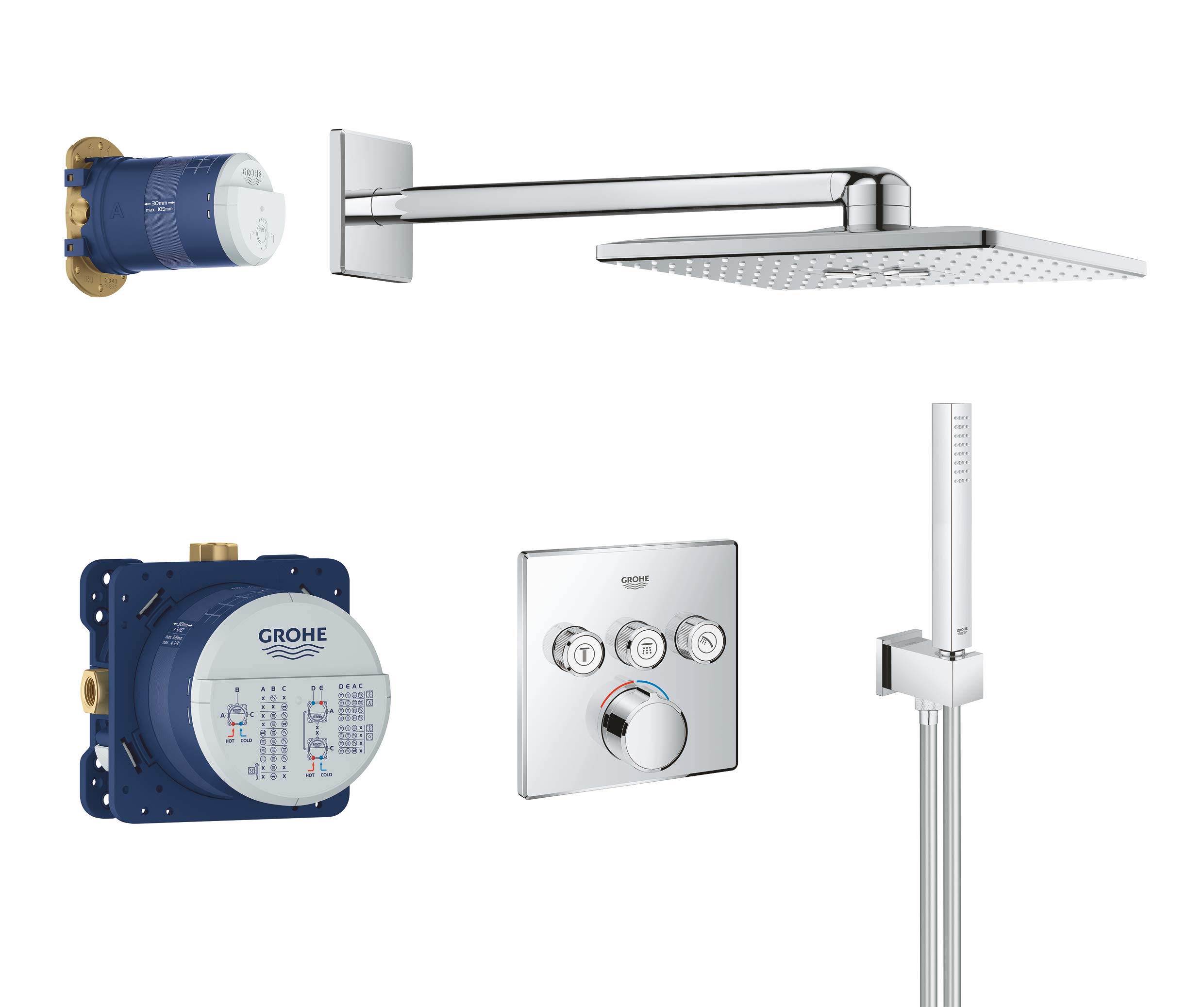 Grohe Set de Douche encastré Smartcontrol 34712000