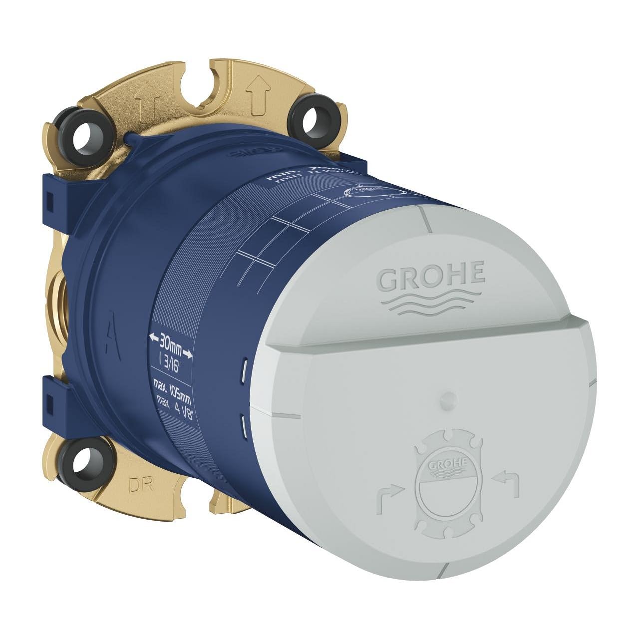 Grohe Corps encastré universel 1/2 Rainshower 26483000, Bleu