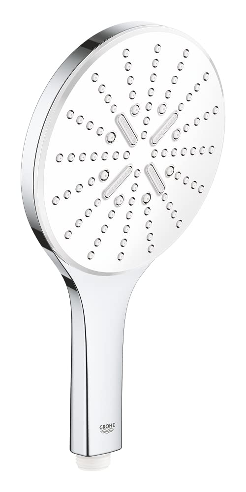 Grohe 26554LS0 Rainshower 150 SmartActive Pommeau de Douche 3 Types de Jets Blanc Lune, Moon White