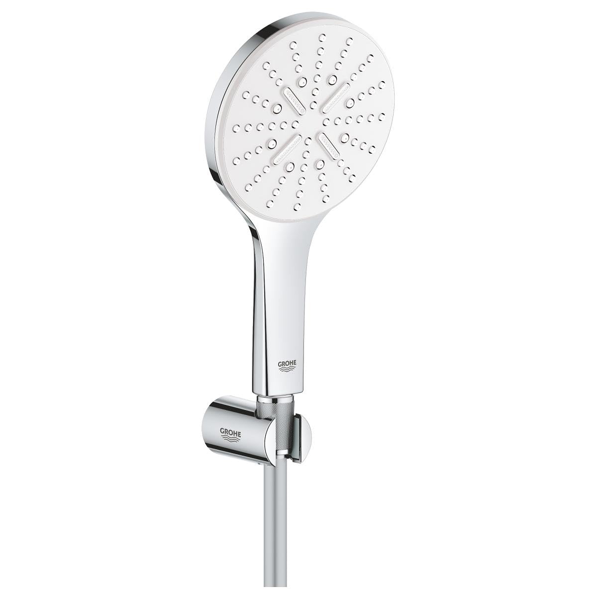Grohe 26581LS0 Rainshower 130 SmartActive Support Mural 3 Types de Jets Blanc Lune