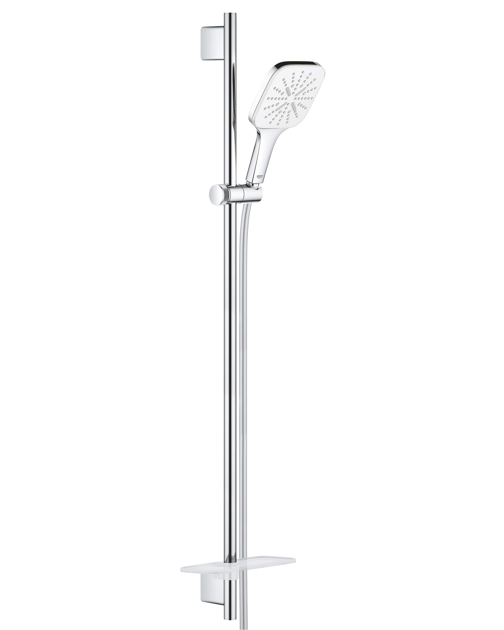 Grohe Rainshower 130 SmartActive Cube Set de douche 3 jets Blanc lune