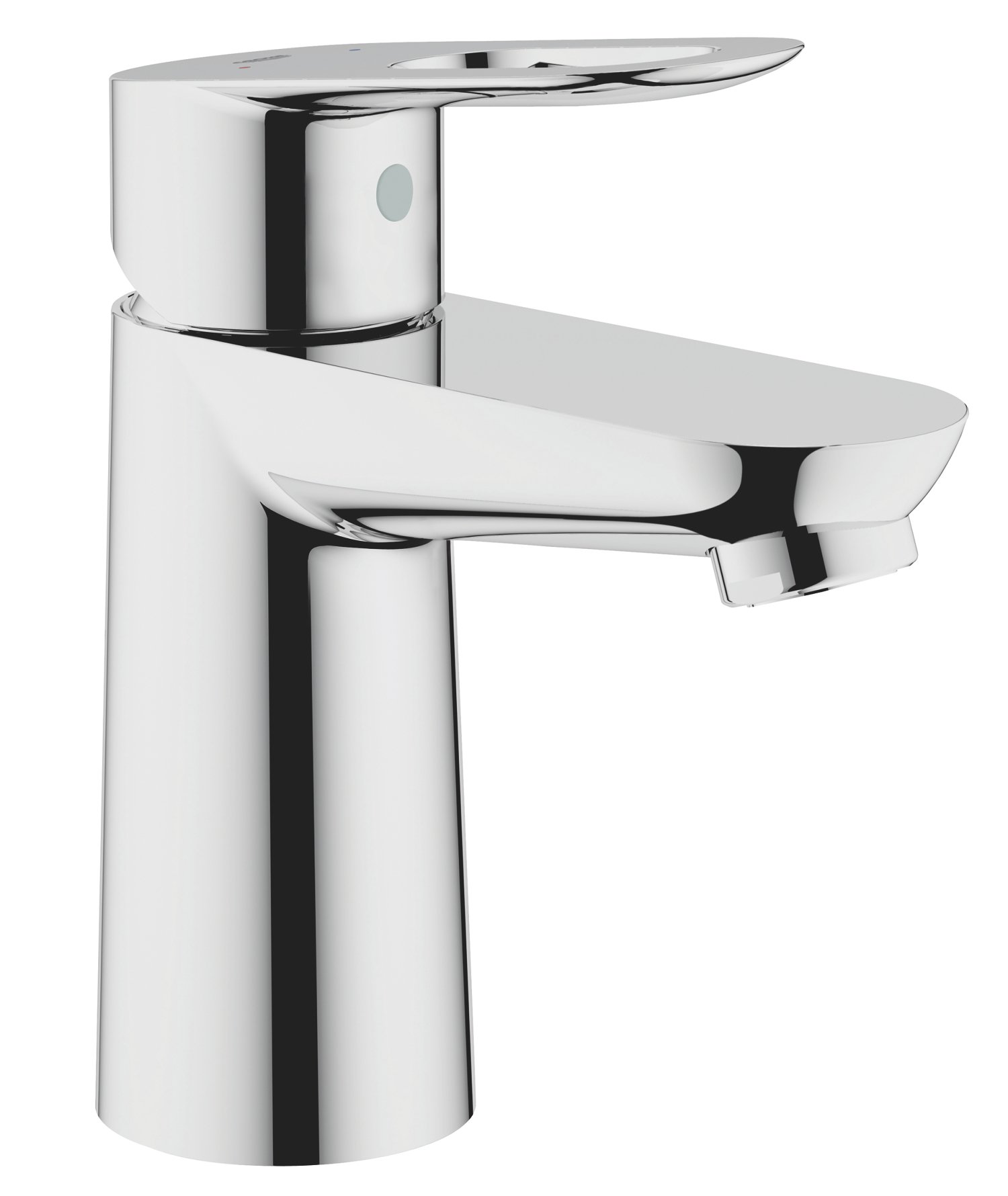 Grohe 23337000 Robinet mélangeur lisse pour lavabo avec bec tubulaire Chromé 1,27 cm, S-Size