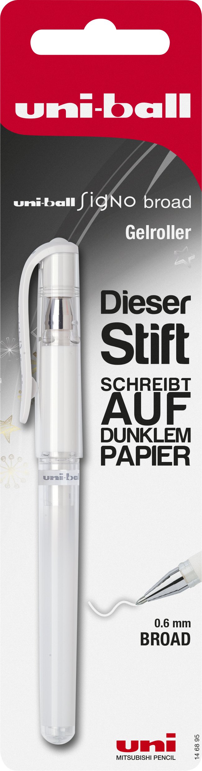 Mitsubishi Gelroller UB SIGNO UM-153 1,0mm weiß BK