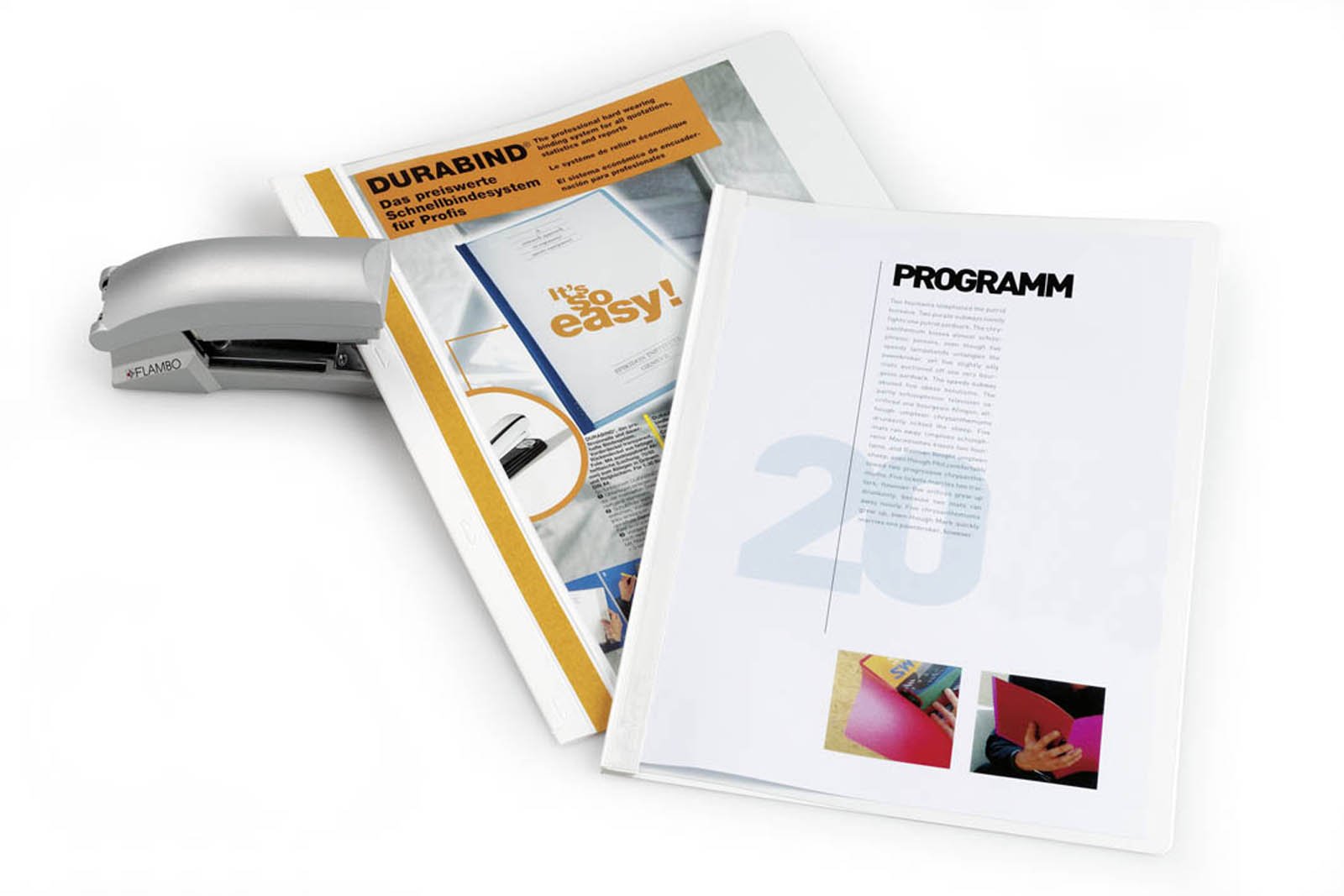 Durable DURABLE Sichthefter A4 Durabind 30 Blatt weiß