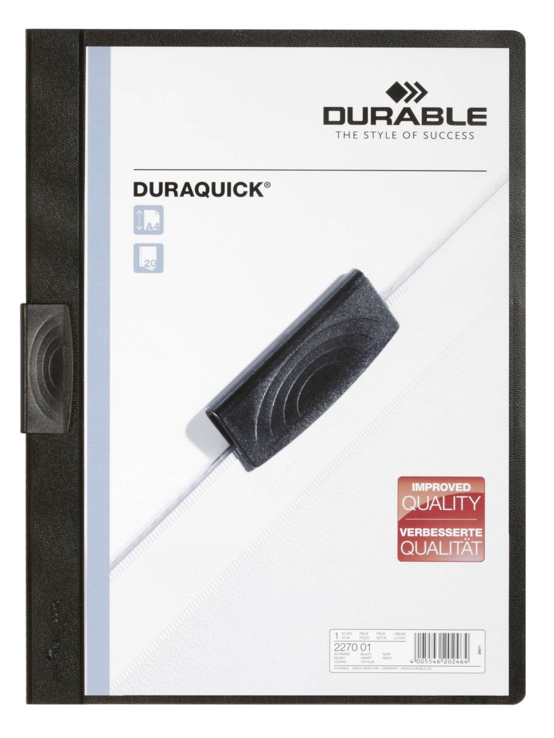 Durable DURABLE Klemm-Mappe Duraquick 1-20 Blatt dklblau