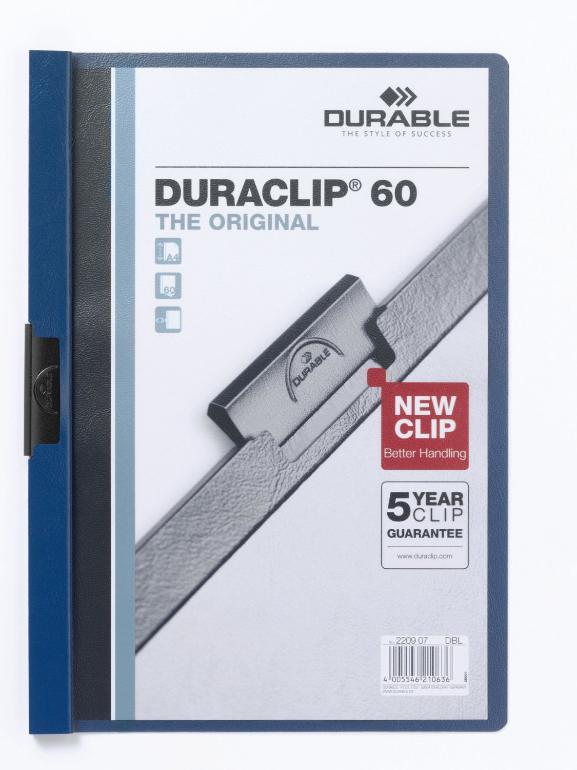 Durable DURABLE Klemm-Mappe Duraclip Original 60 A4 dklblau