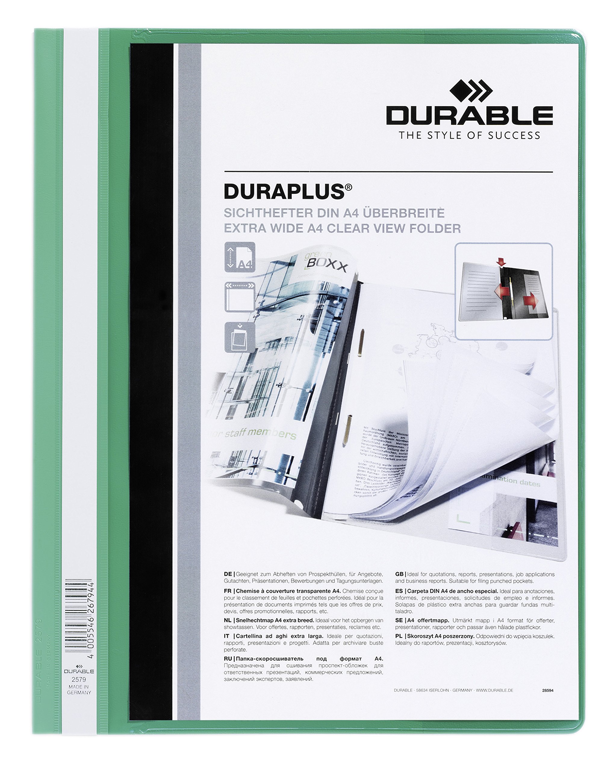 Durable DURABLE Angebotshefter Duraplus Sichttasche grün