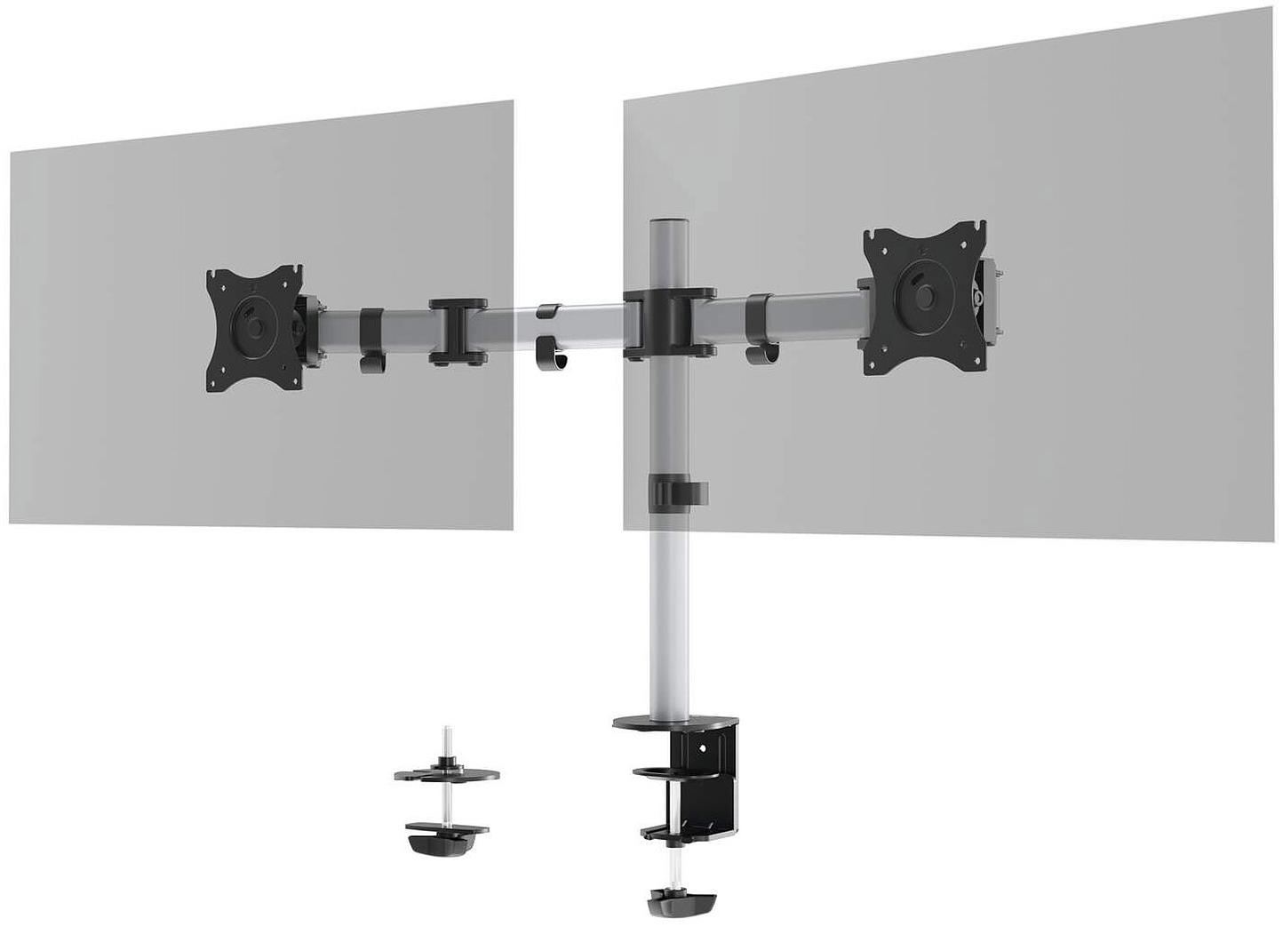 Durable Support de moniteur Select pour 2 écrans avec double système de fixation