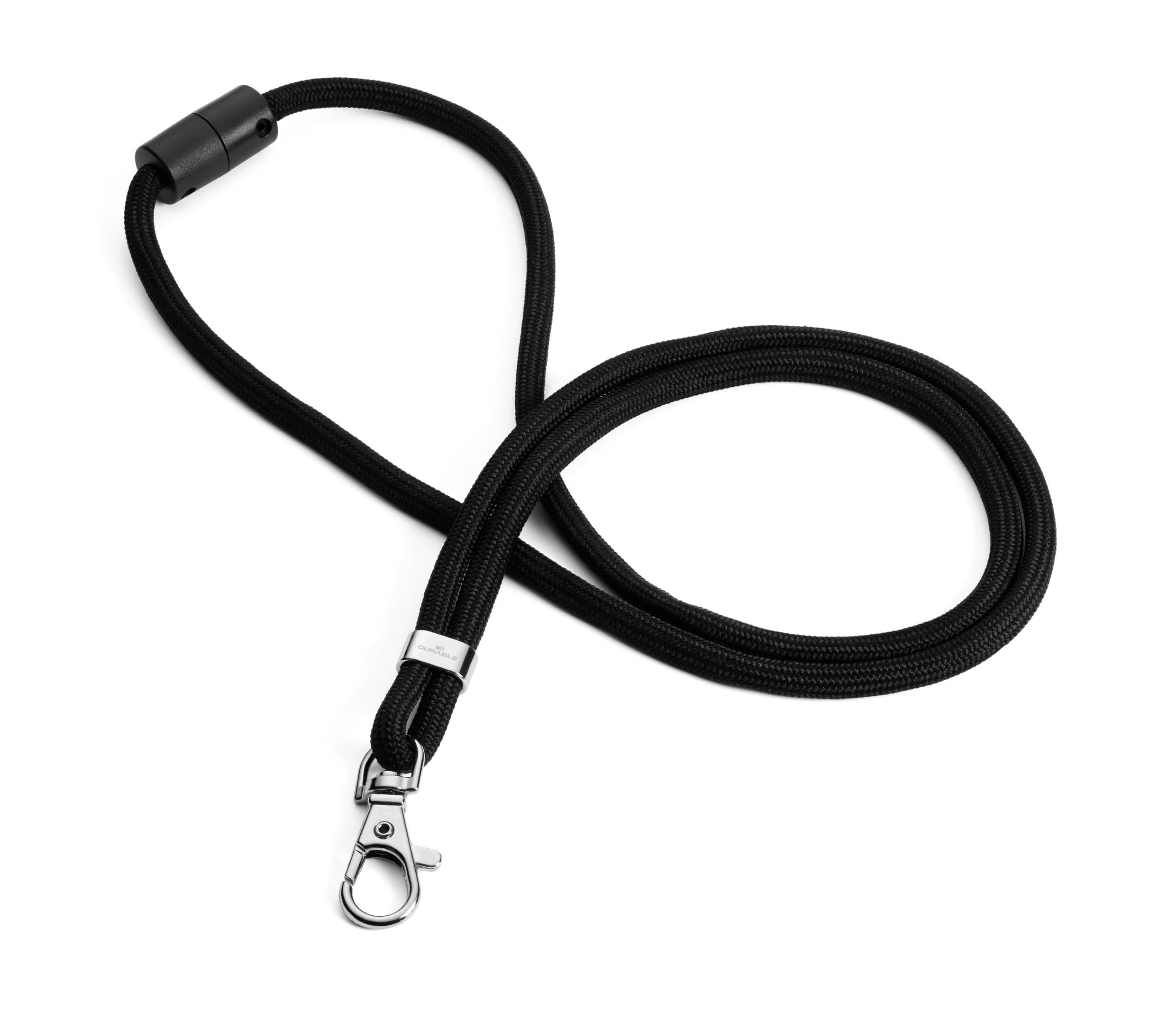 Durable DURABLE Textilband rPET mit Karabiner 10er Pck. schwarz