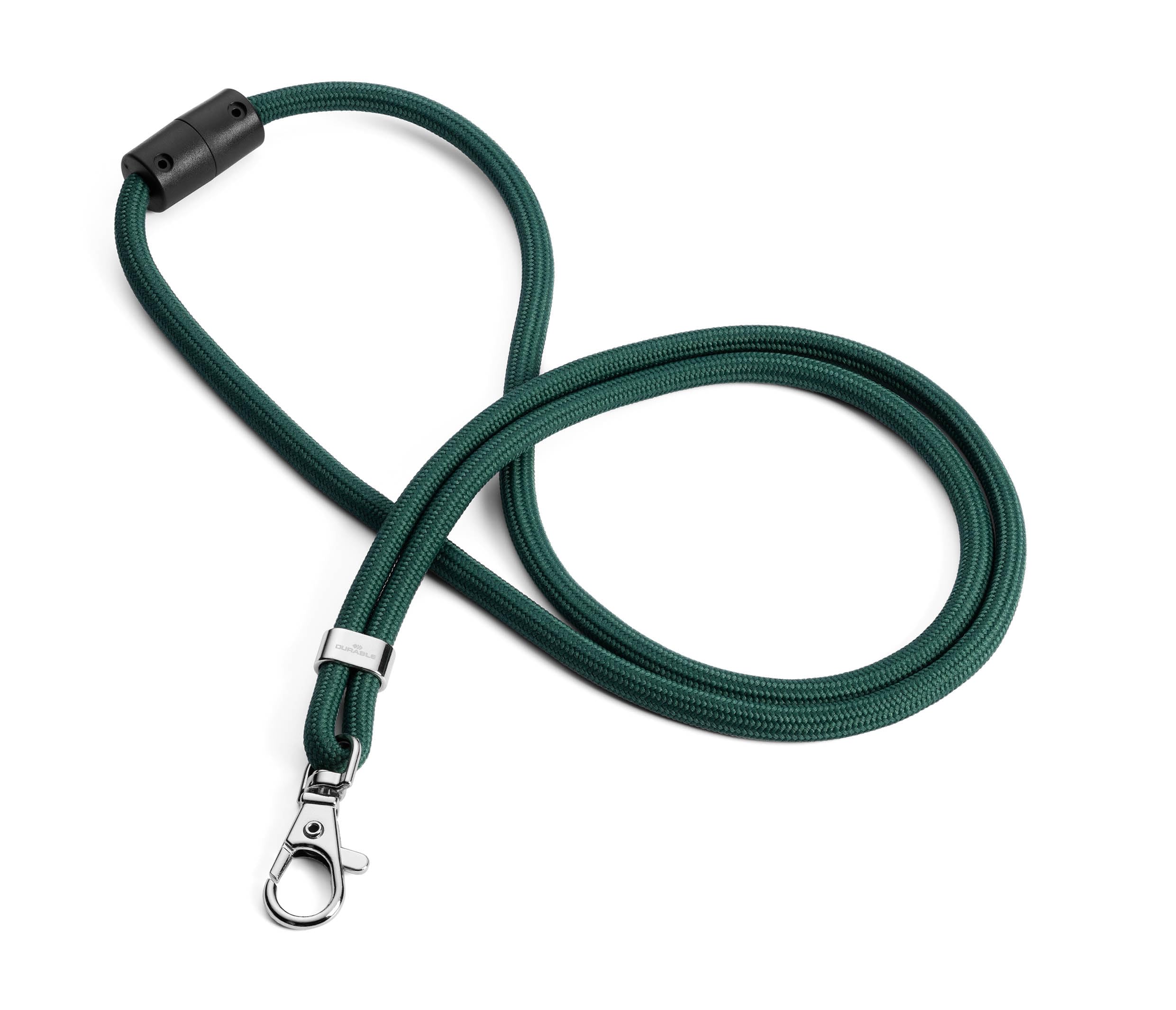 Durable DURABLE Textilband rPET mit Karabiner 10er Pck. grün