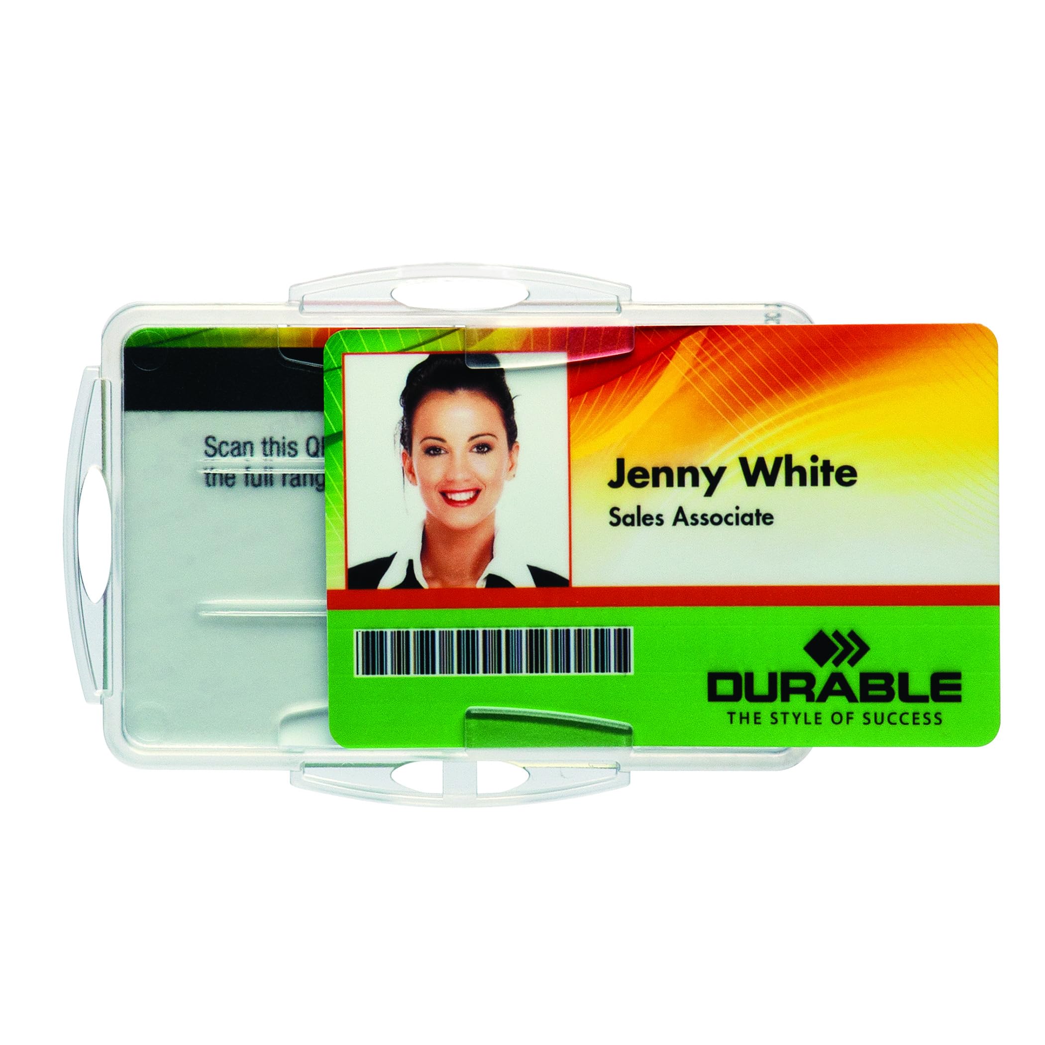 Durable DURABLE Ausweishalter f. 2 Karten 54x85mm 10er Pck