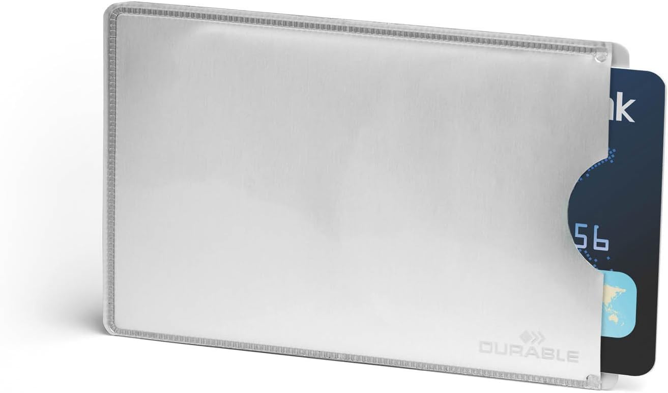 Durable DURABLE Kreditkartenhülle RFID SECURE 10 Stück silber