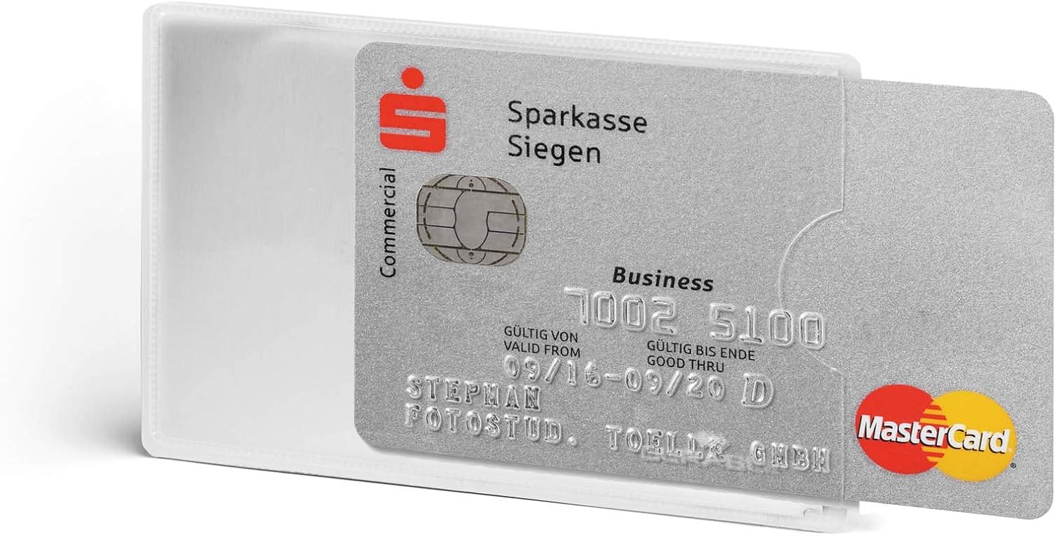 Durable DURABLE Kreditkartenhülle RFID SECURE 3 Stück silber