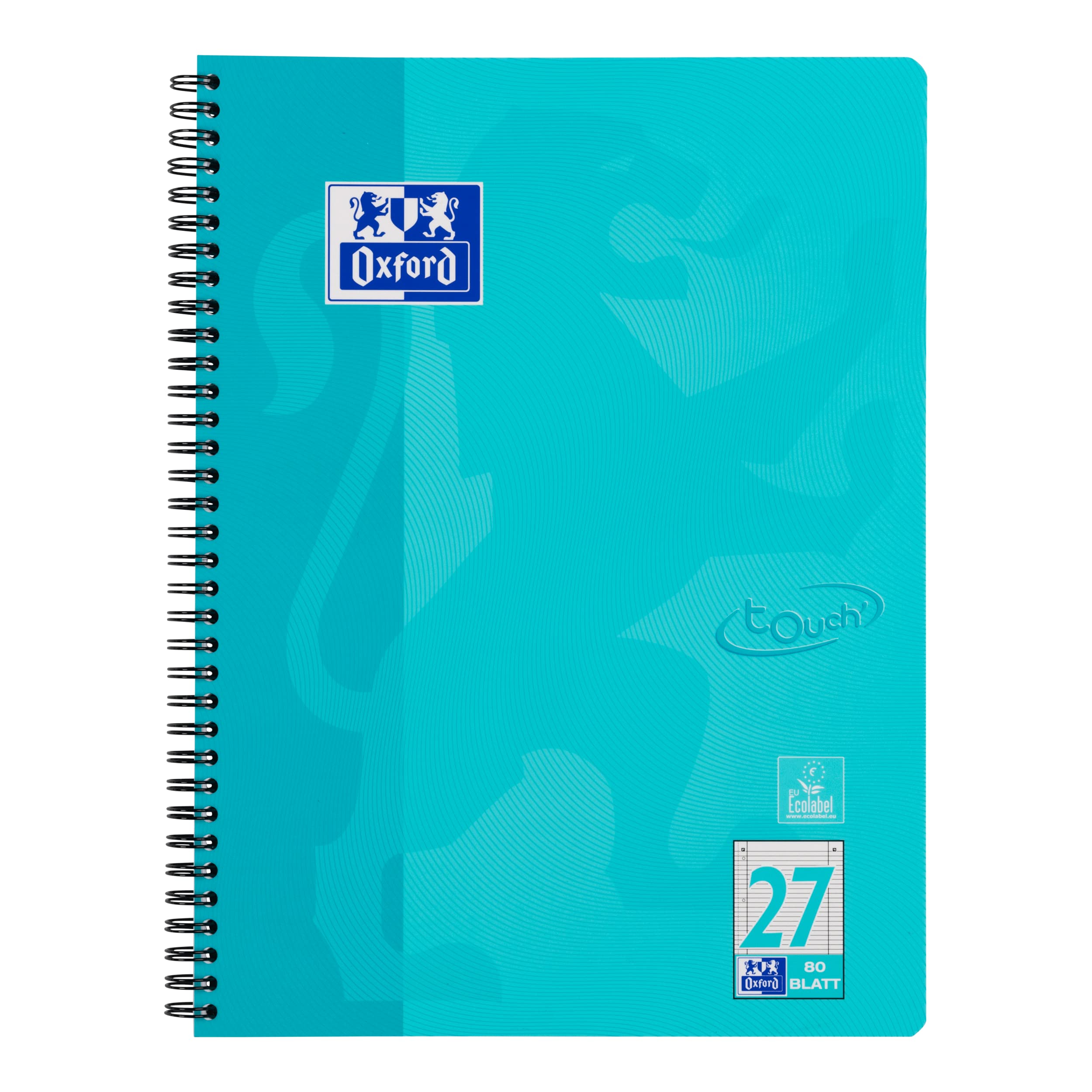 Oxford Collegeblock A4+ L.27 aqua 80 Blatt