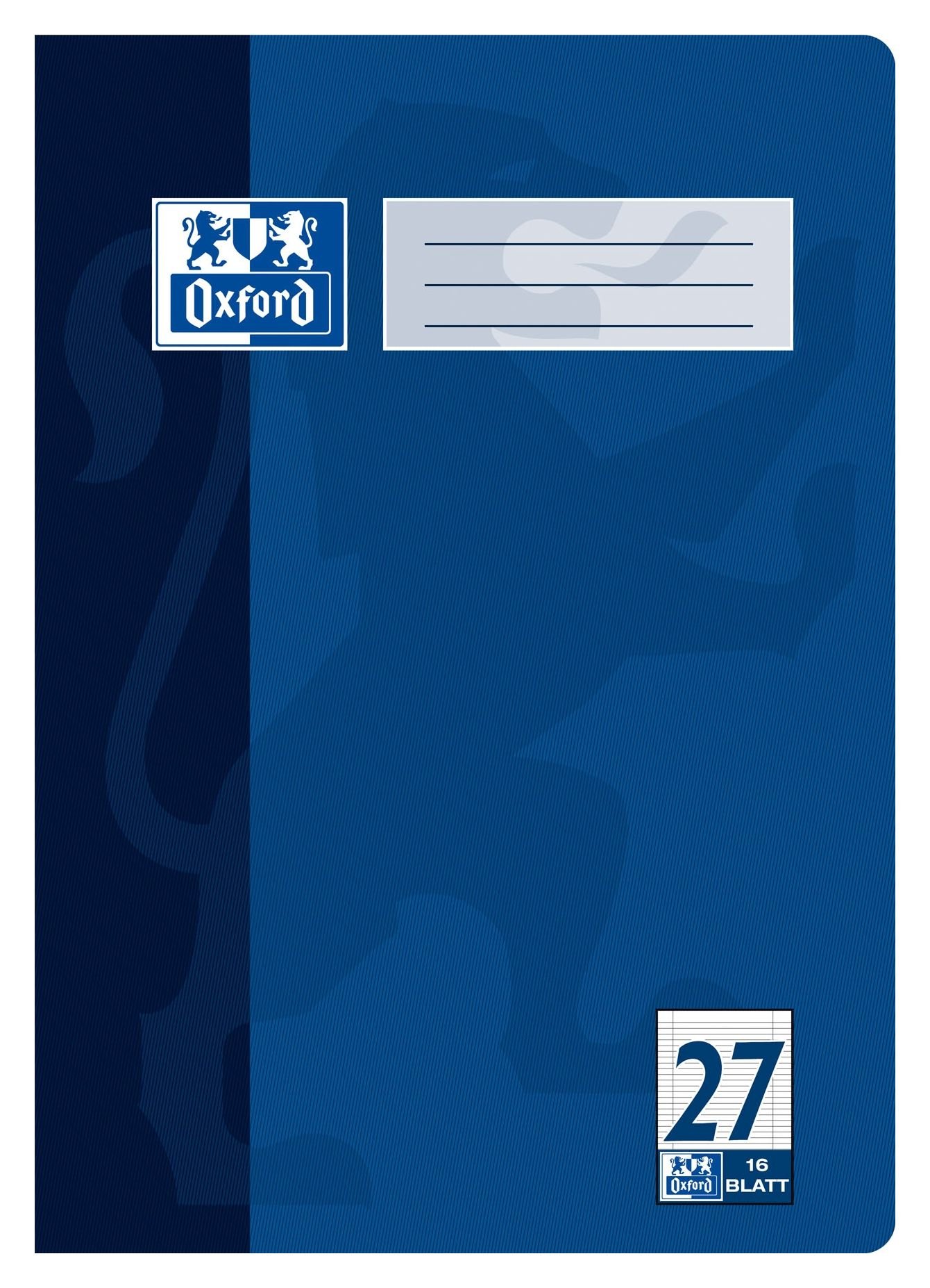 Oxford Schulheft A4 16 Blatt liniert mit Rand L 15Stk
