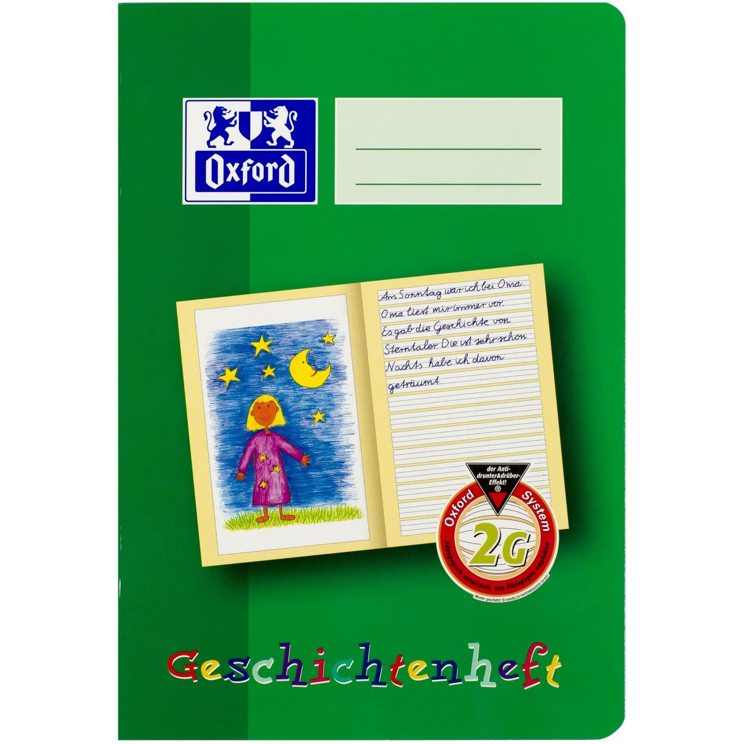 Oxford Geschichtenheft A5 16 Blatt Lineatur 2G 10Stk