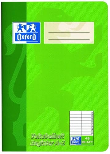 Oxford Vokabelheft mit Register A5 48 Blatt