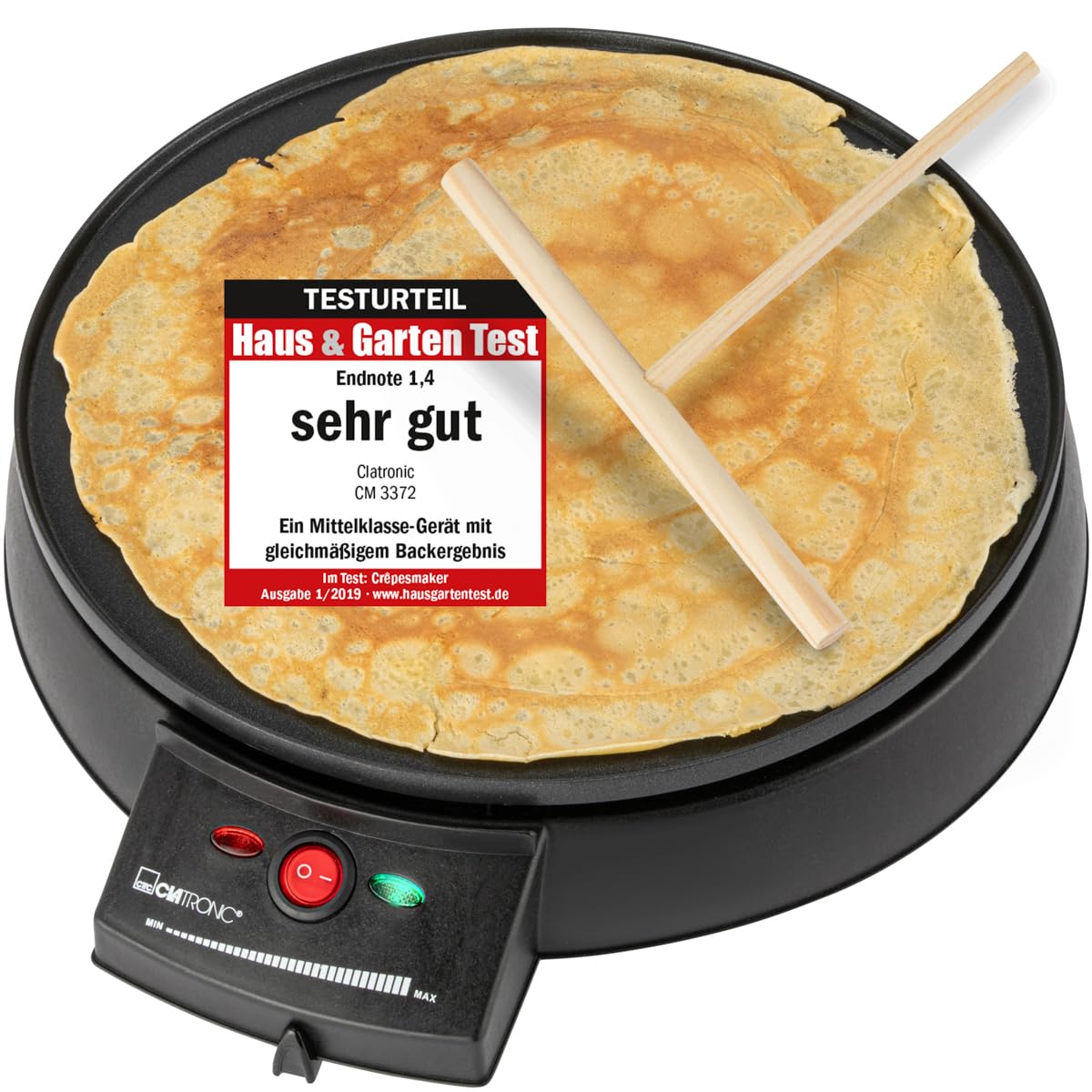 Clatronic Crêpesmaker CM 3372 (schwarz