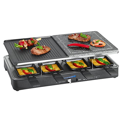 Clatronic 2-in-1 Raclette-Grill RG 3518 (schwarz/edelstahl)