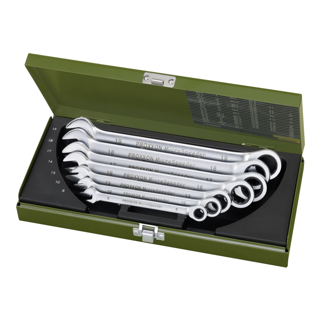 Proxxon Kit MicroSpeeder en version standard, 8-10-13-16-17-18-19 mm