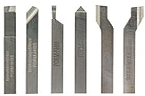 Proxxon Jeu d'outils de tournage, 6 pièces, HSS/Co, 6 x 6 x 65 mm