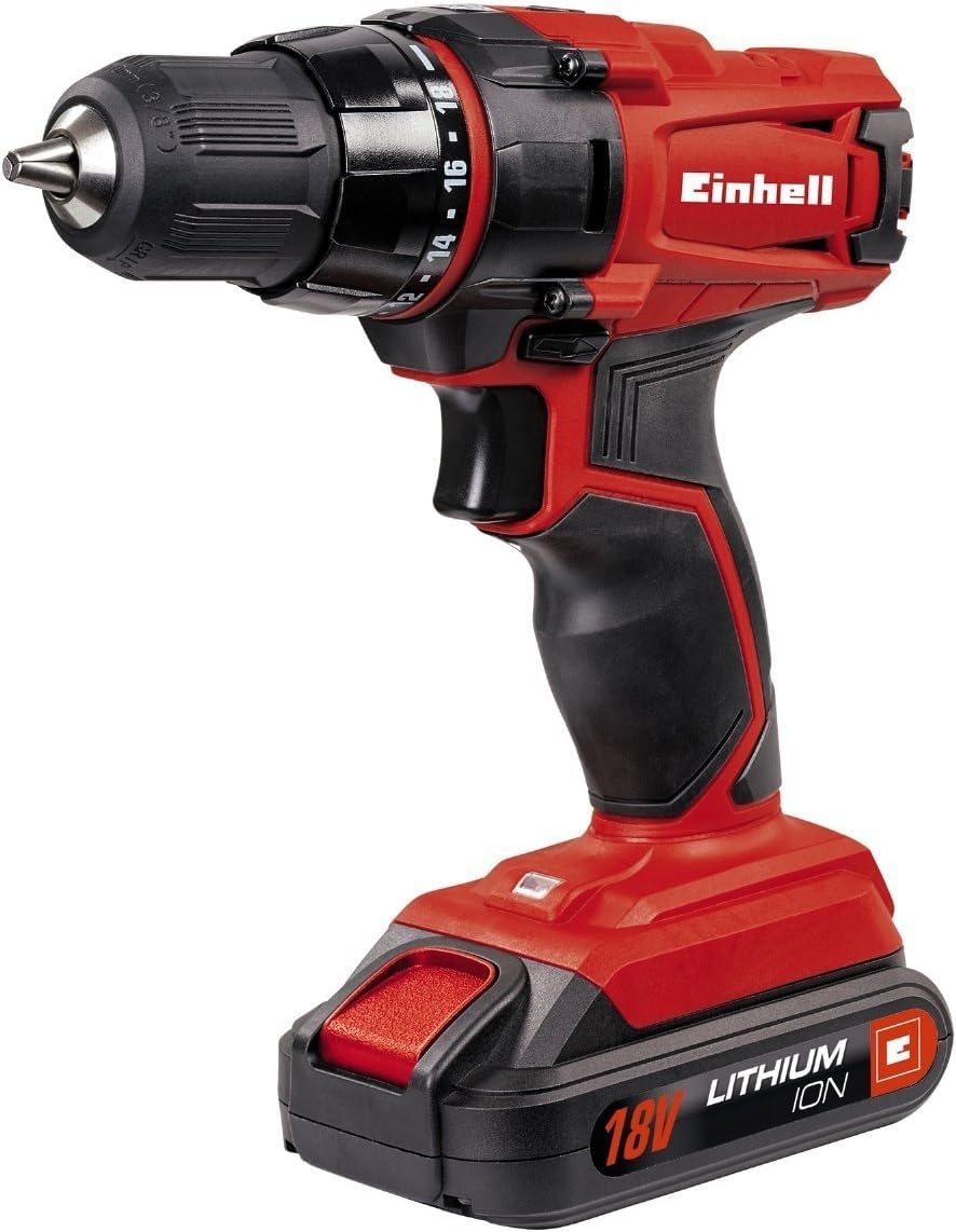 Einhell perceuse einhell visseuse tc-cd 18-2 18.0 V avec batterie 1.5 Ah 1.0 sans coffret