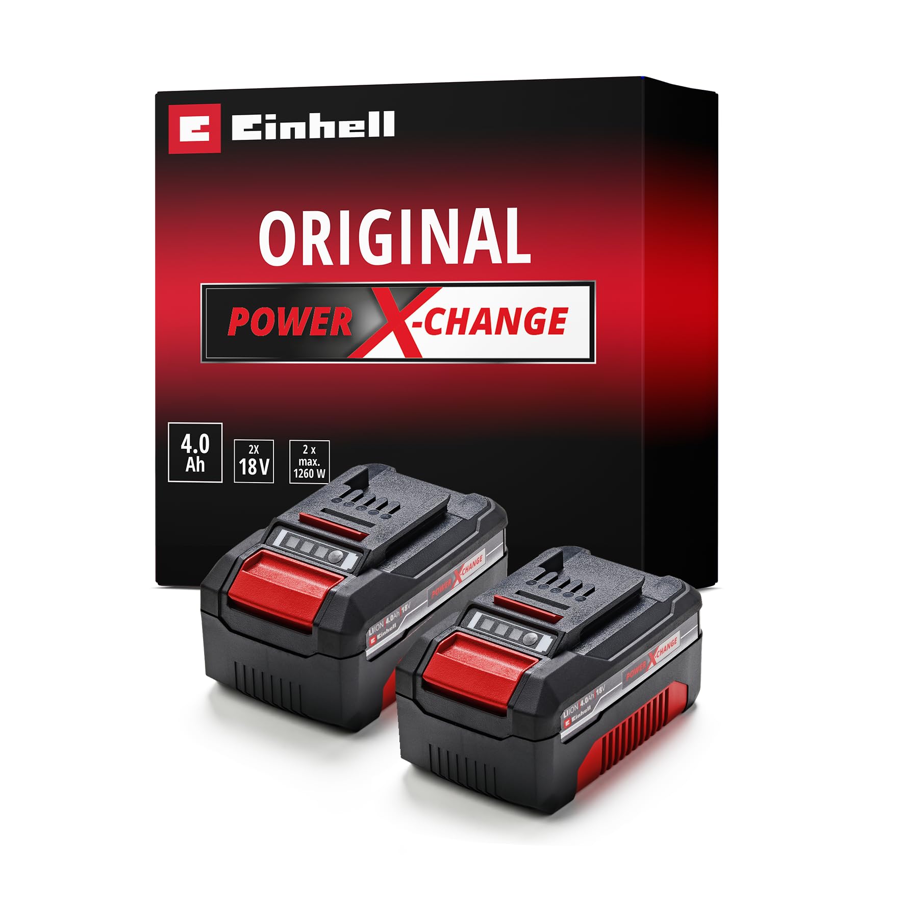 Einhell PXC Twinpack 2x 4.0 Ah 18V