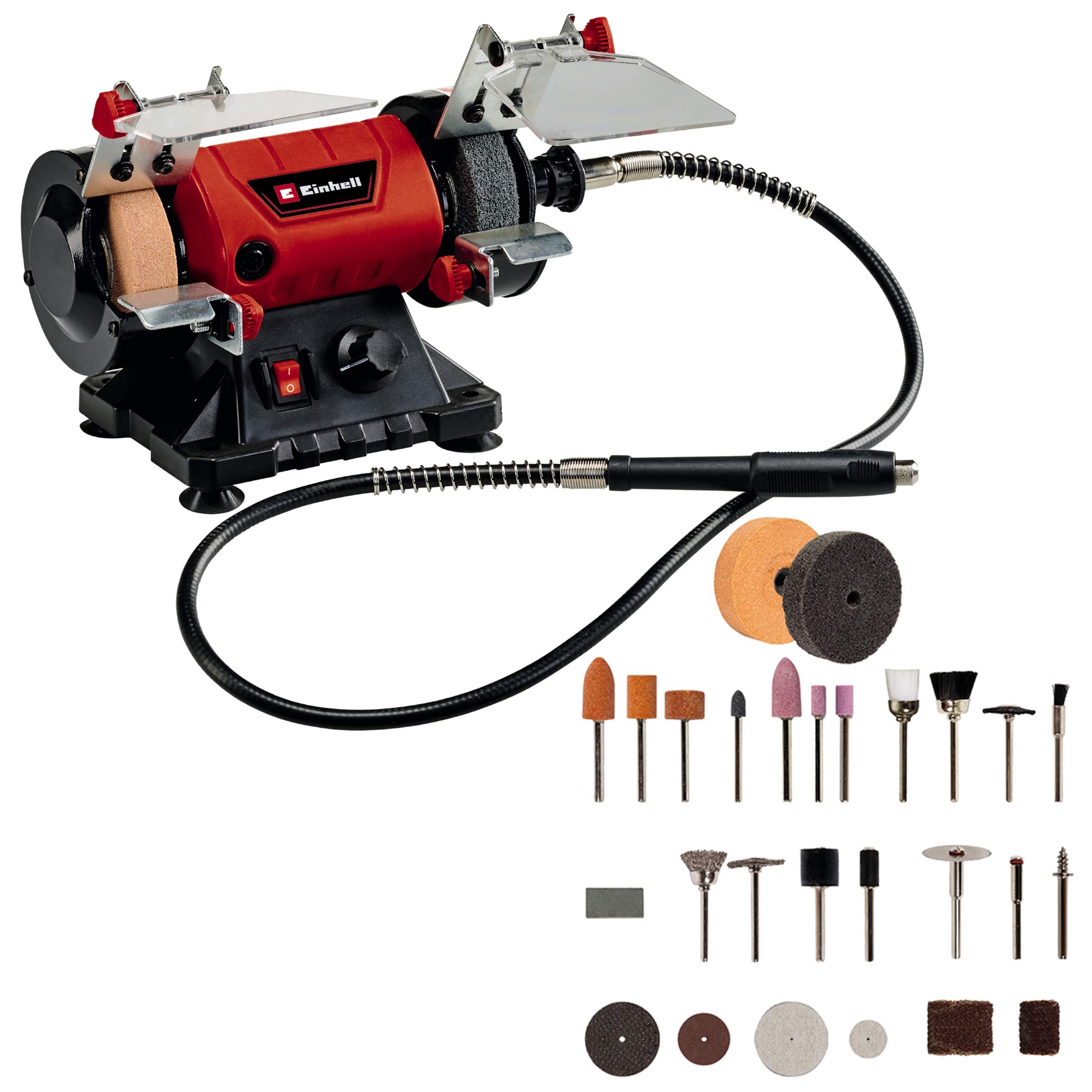Einhell Meuleuse double TC-XG 75 kit rouge/noir