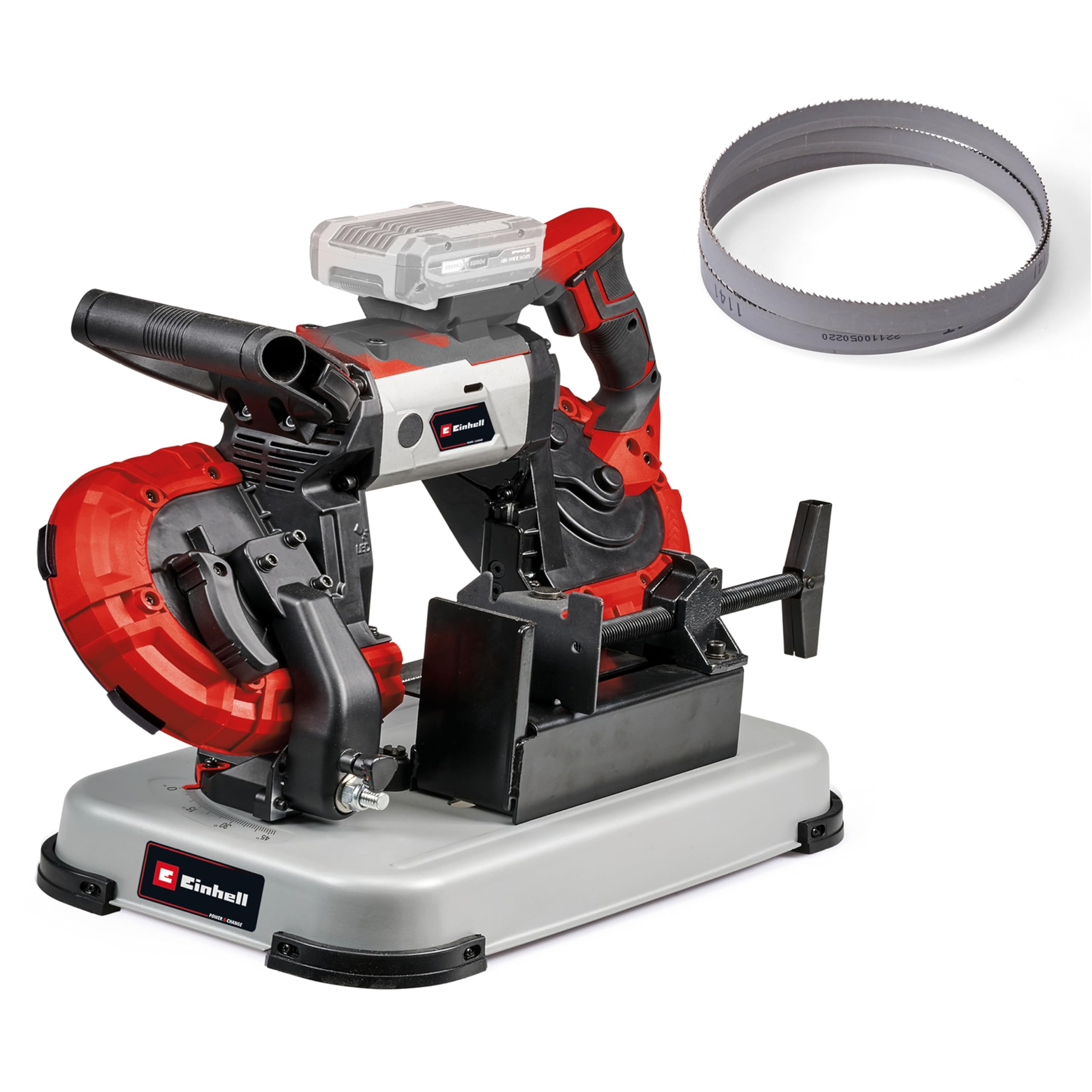 Einhell Power X-Change Scie à ruban sans fil TE-MB 18/127 U Li-Solo