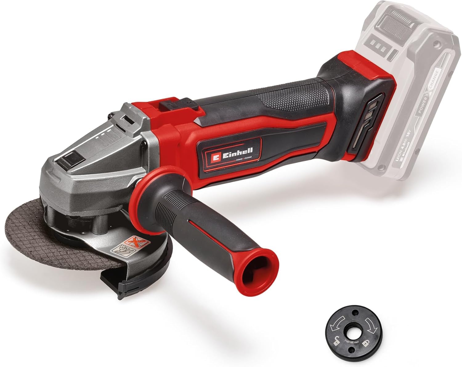 Einhell meuleuse einhell TE-AG 18/115 18.0 V sans batterie sans fil 2.5 Ah
