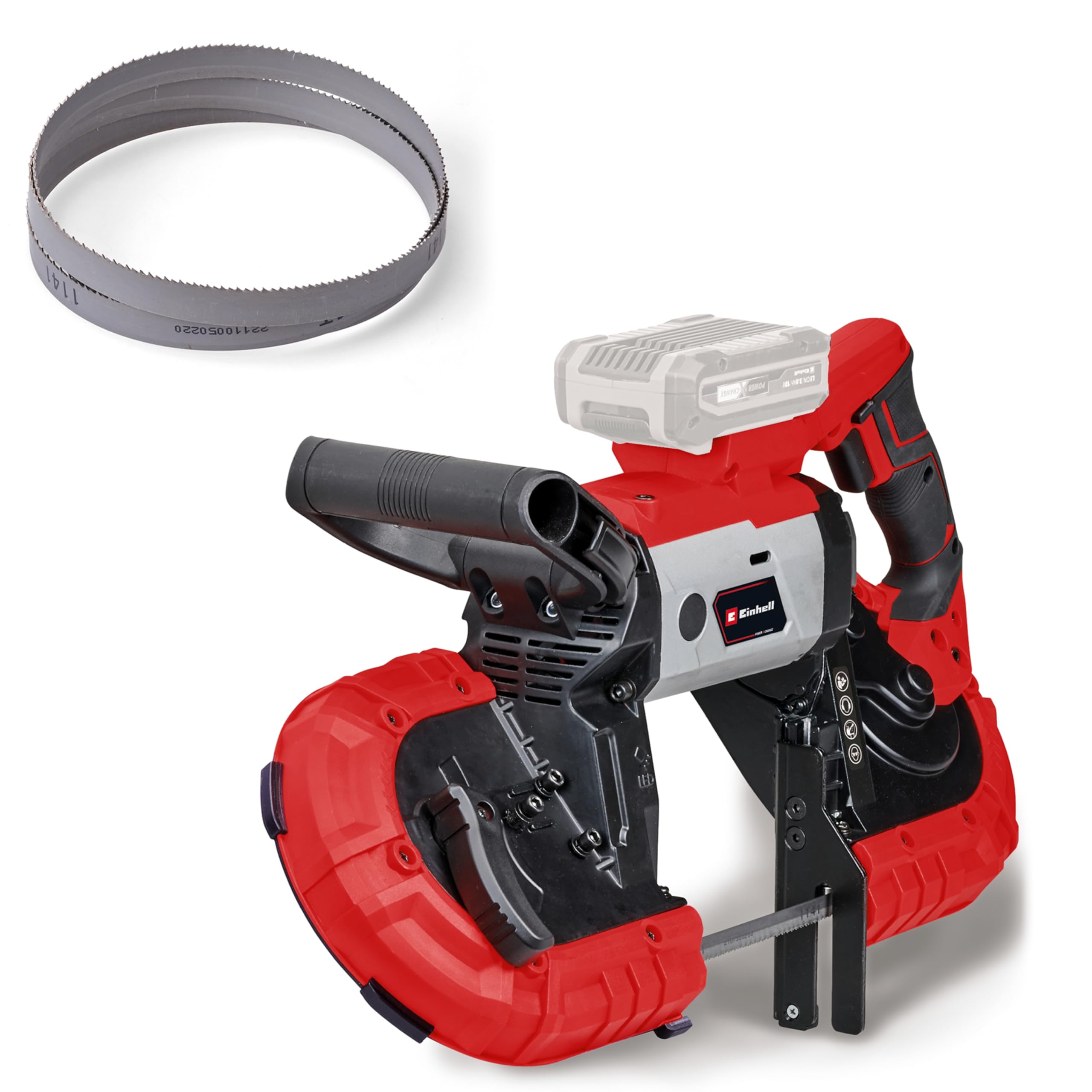 Einhell Power X-Change Scie à ruban sans fil TE-MB 18/127 Li-Solo