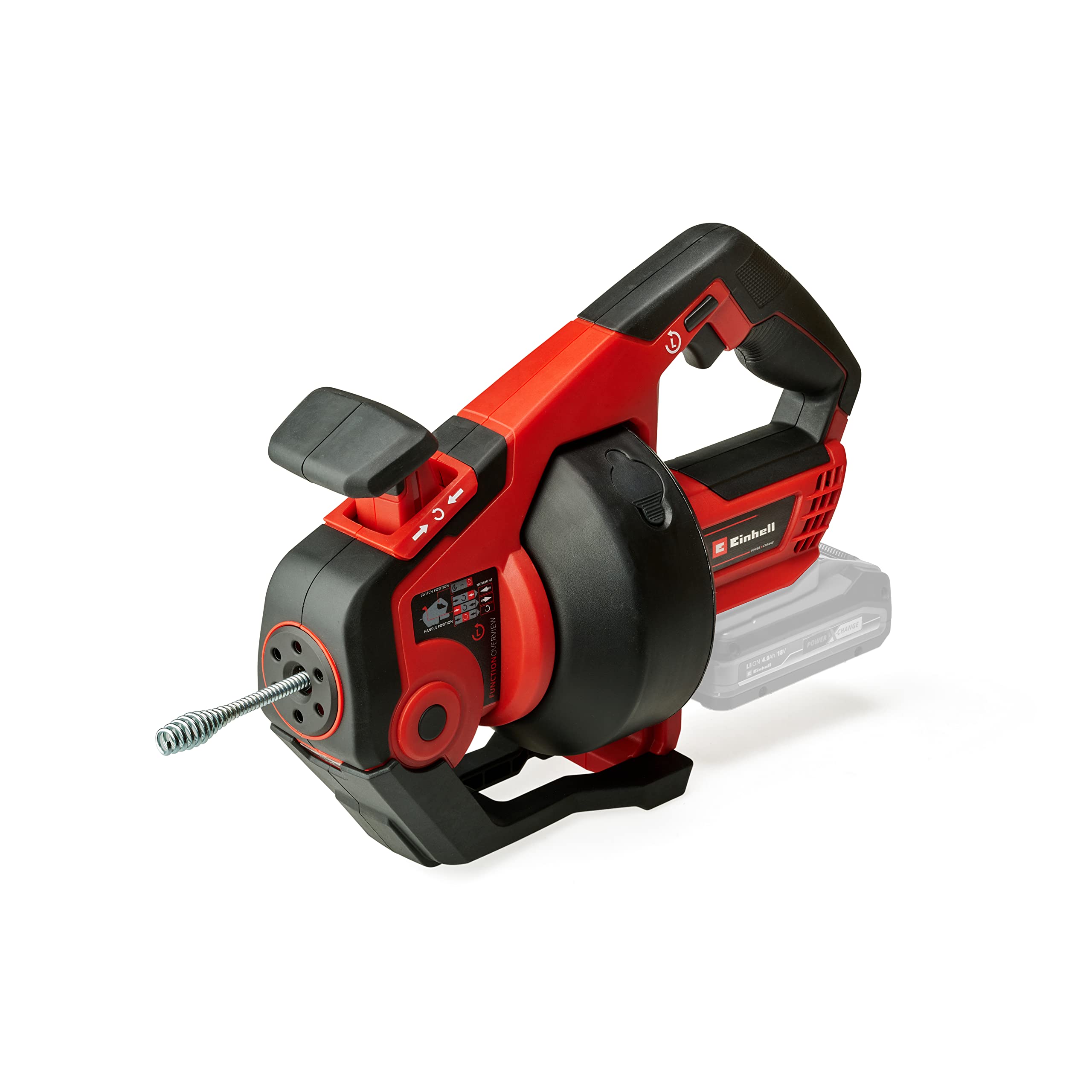 Einhell Nettoyeur de tuyaux sans fil TE-DA 18/760 Li-Solo rouge/noir