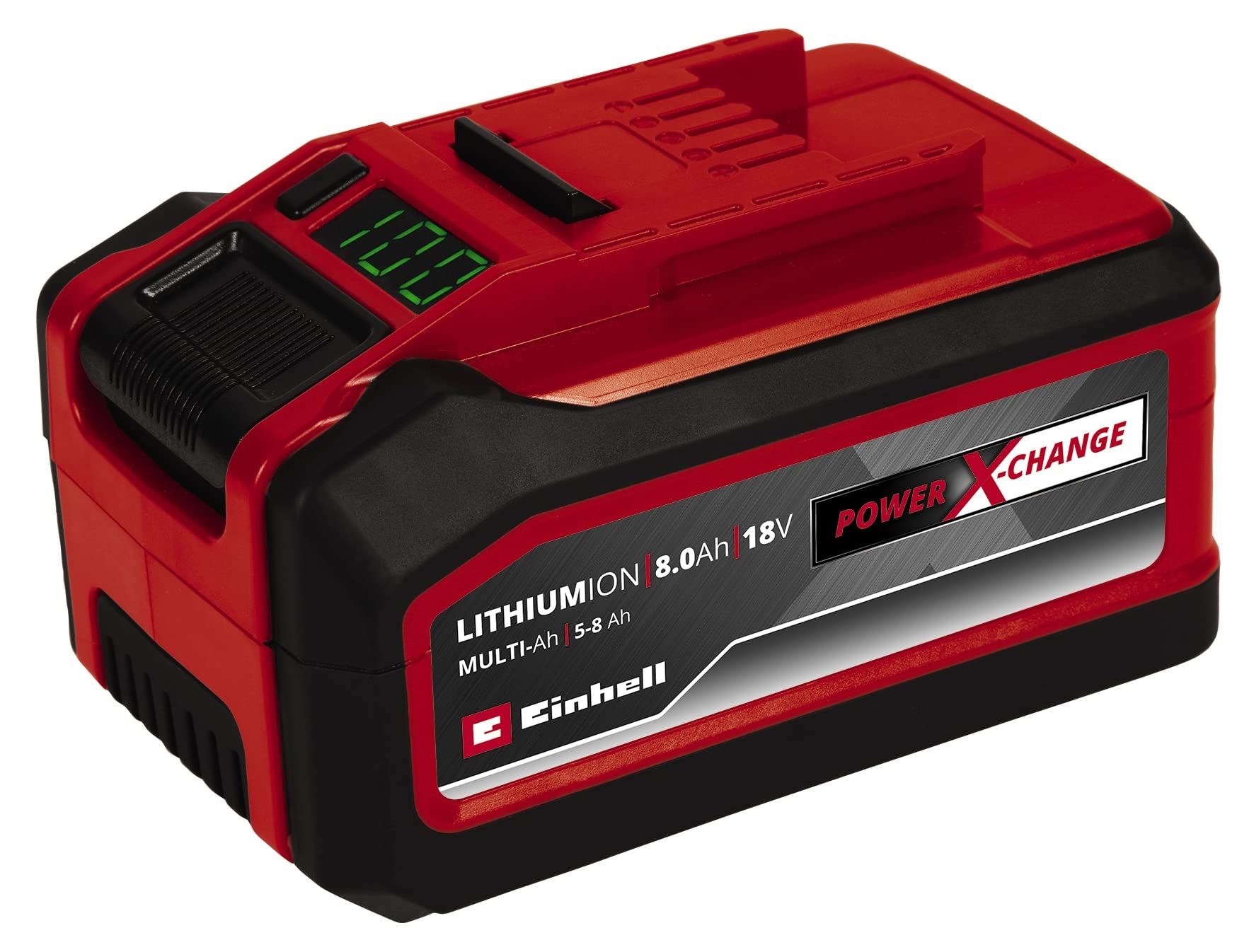Einhell Batterie Power-X-Change Plus Multi-Ah 18V 5 - Cette batterie 18V 5-8Ah offre une performance maximale pour tous les appareils sans fil. Technologie Multi-Ah pour une durée de vie prolongée. Compatible avec tous les appareils Power X-Change.