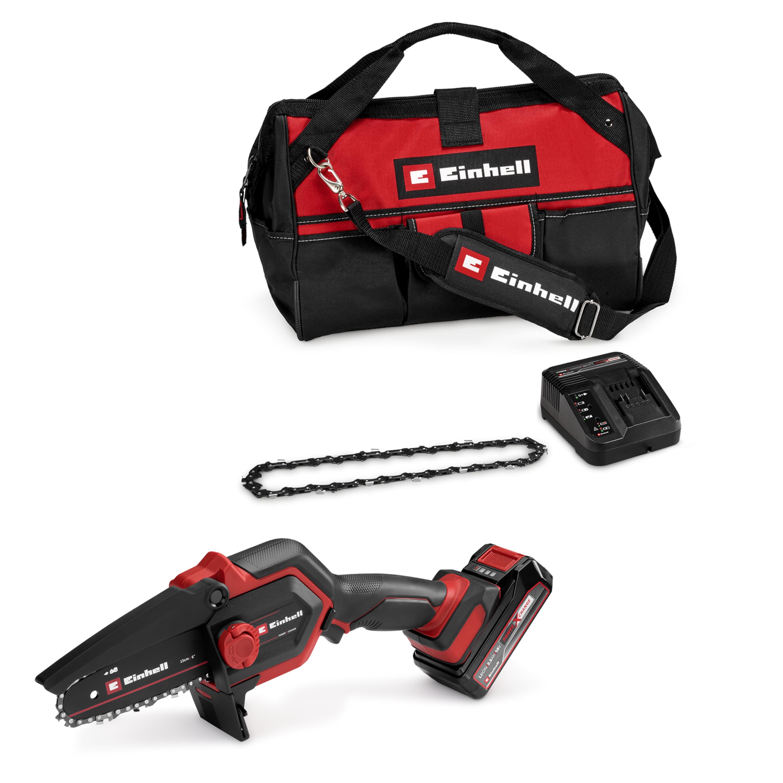 Einhell Akku-Astkettensäge GE-PS 18/15 Li Bag Kit