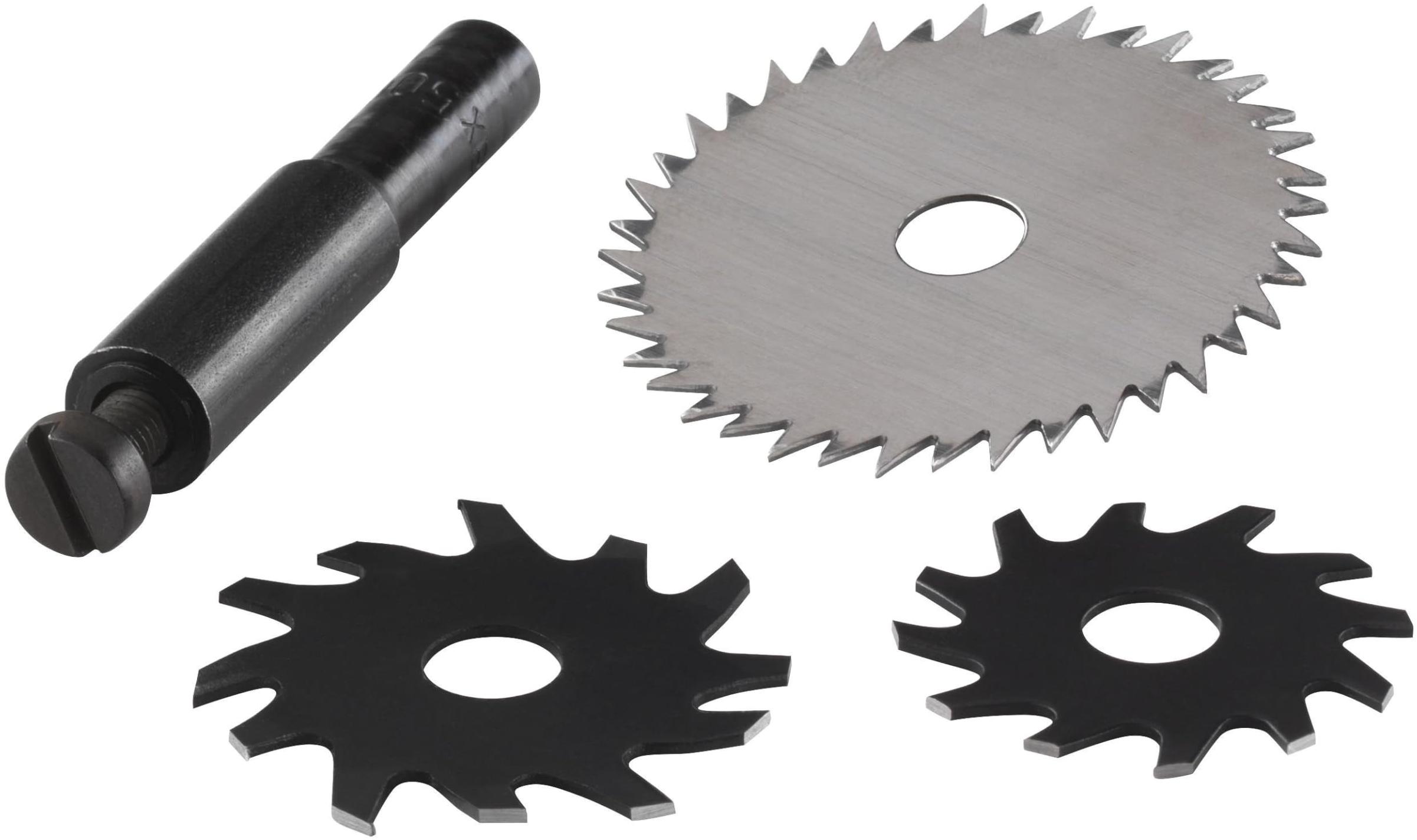 Wolfcraft 3 fraises pour perceuses + tige 8 mm